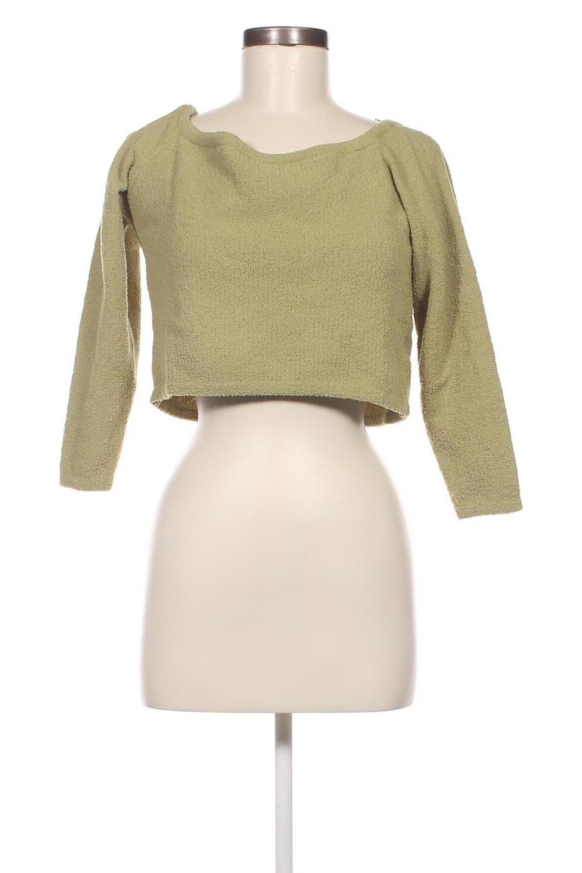 Γυναικεία μπλούζα Monki, Μέγεθος L, Χρώμα Πράσινο, Τιμή 4,96 €