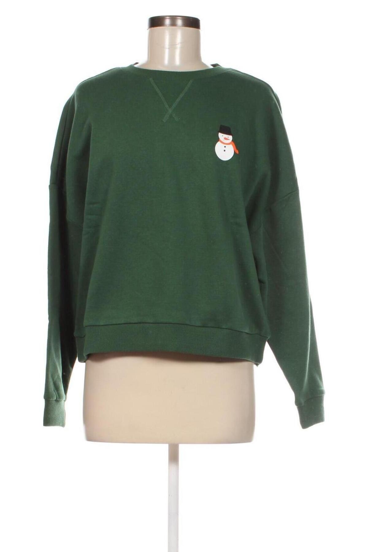 Γυναικεία μπλούζα Pieces, Μέγεθος L, Χρώμα Πράσινο, Τιμή 6,39 €