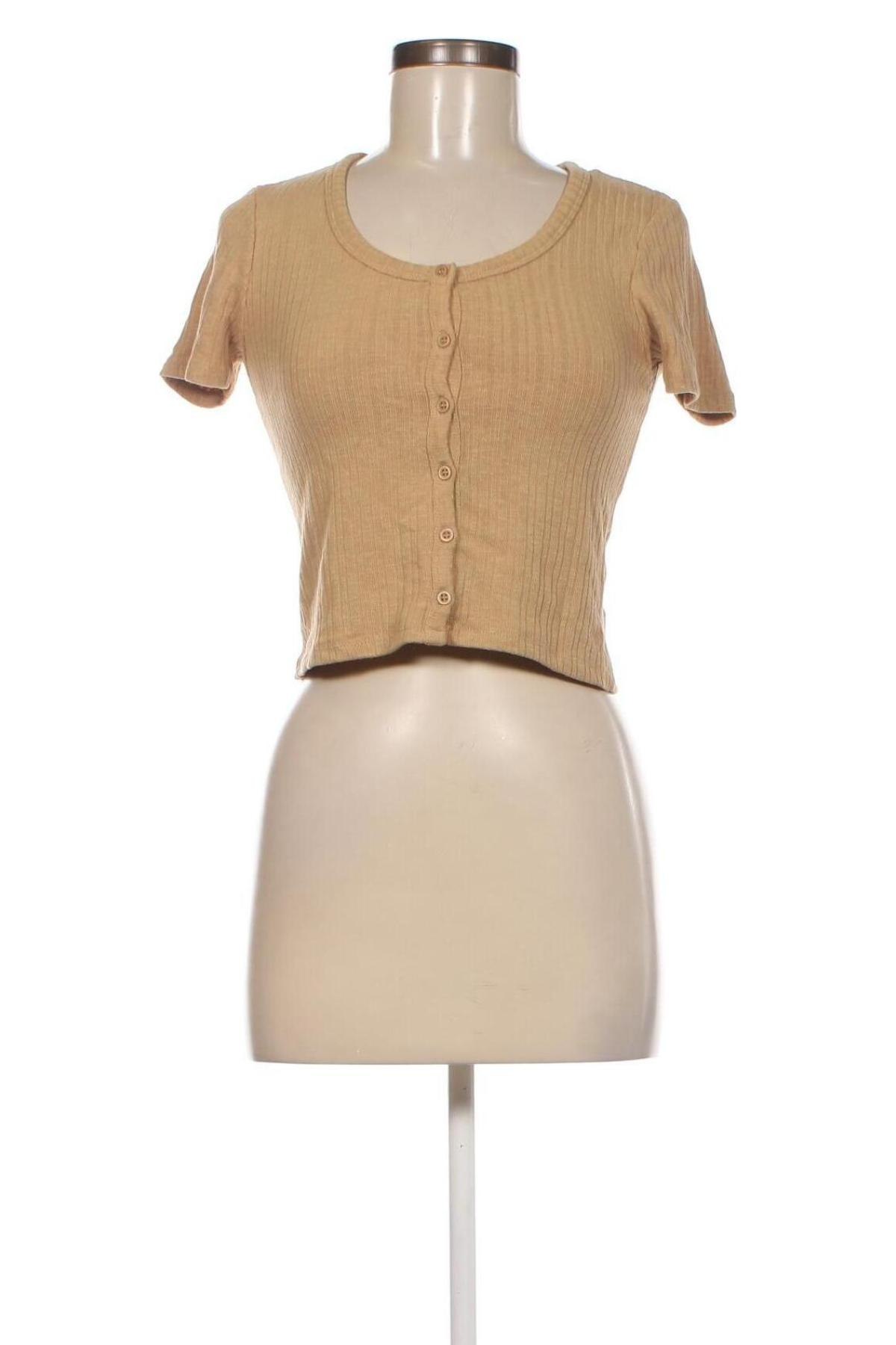 Γυναικεία μπλούζα Pull&Bear, Μέγεθος XL, Χρώμα  Μπέζ, Τιμή 2,82 €