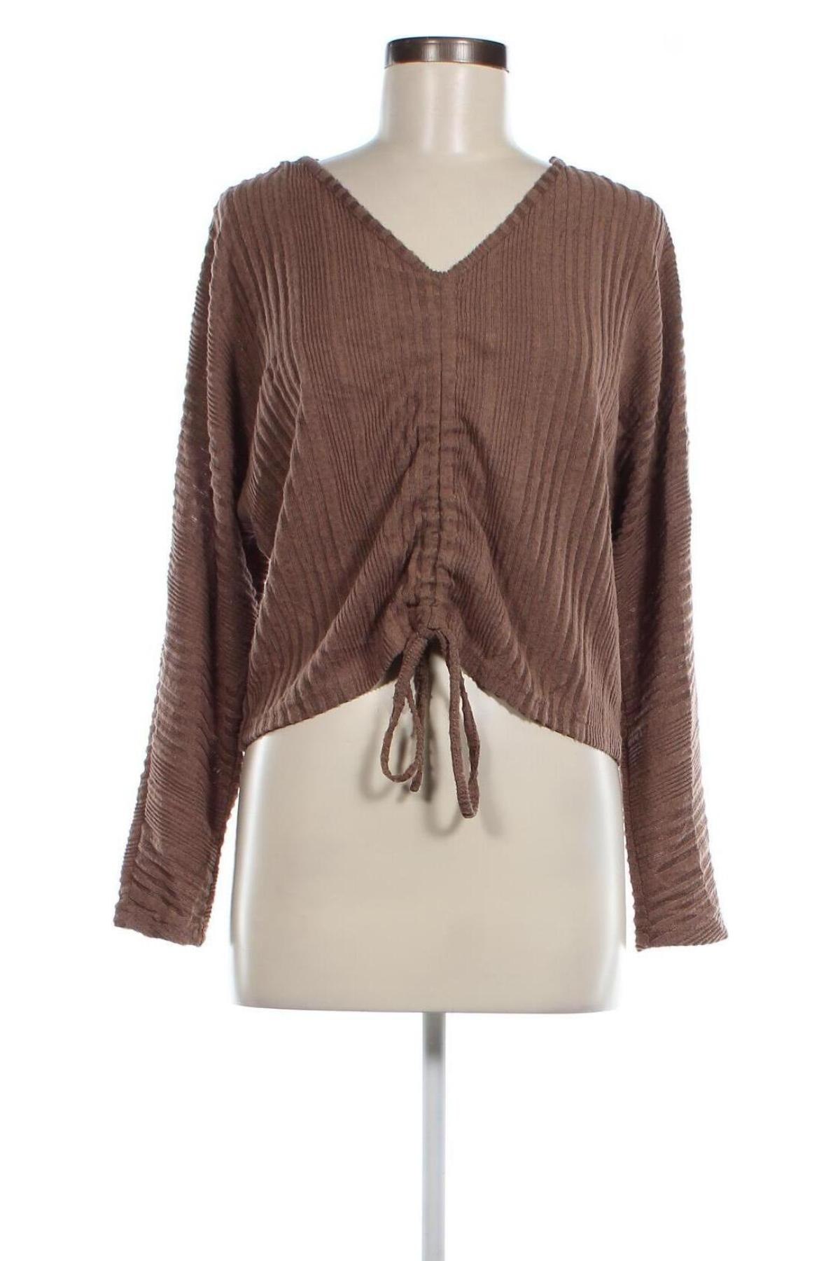 Дамска блуза SHEIN, Размер M, Цвят Кафяв, Цена 4,94 лв.