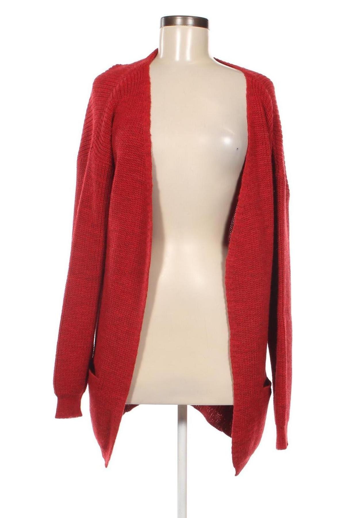 Damen Strickjacke NA-KD, Größe L, Farbe Rot, Preis 13,99 €