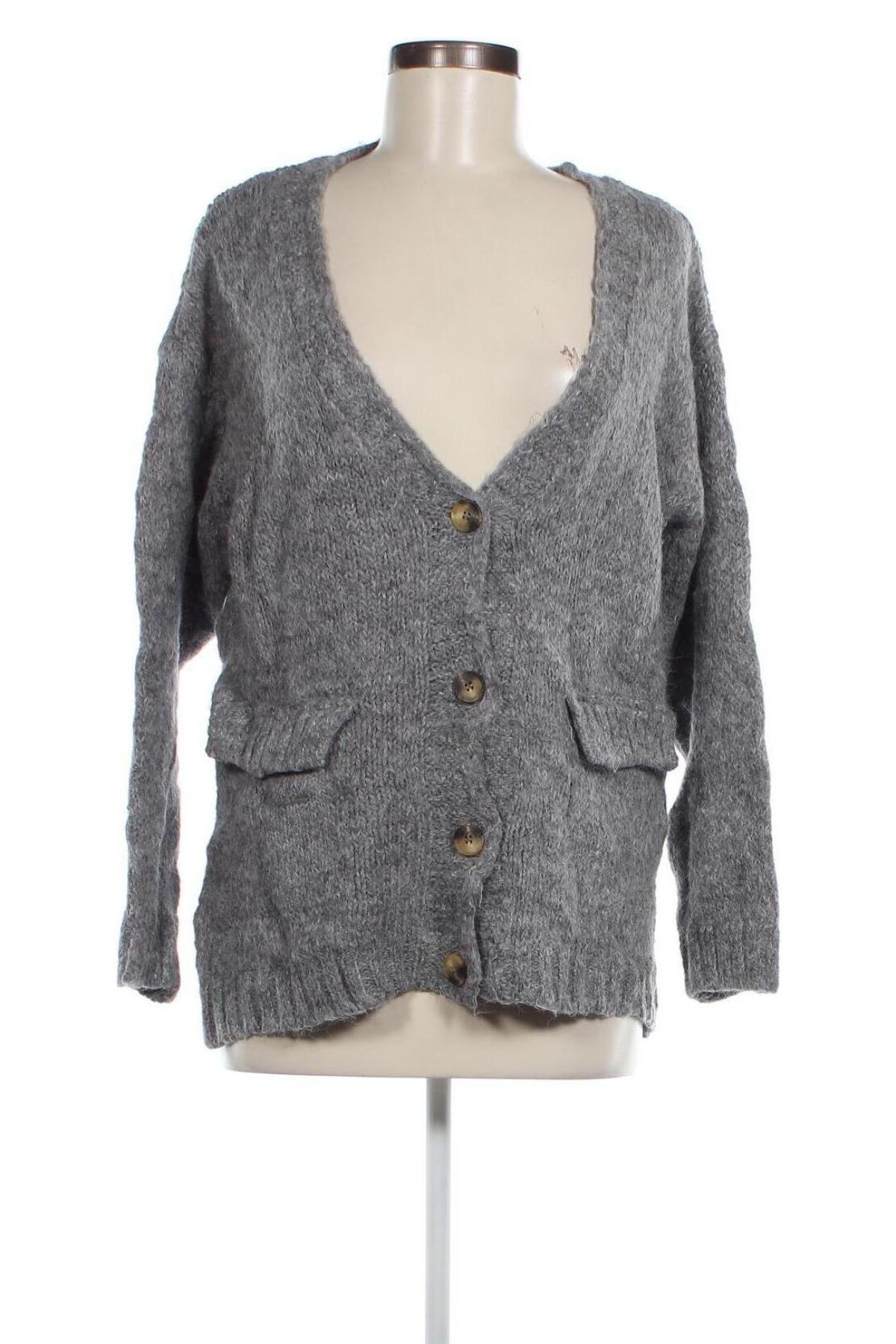 Cardigan de damă Zara, Mărime S, Culoare Gri, Preț 28,99 Lei