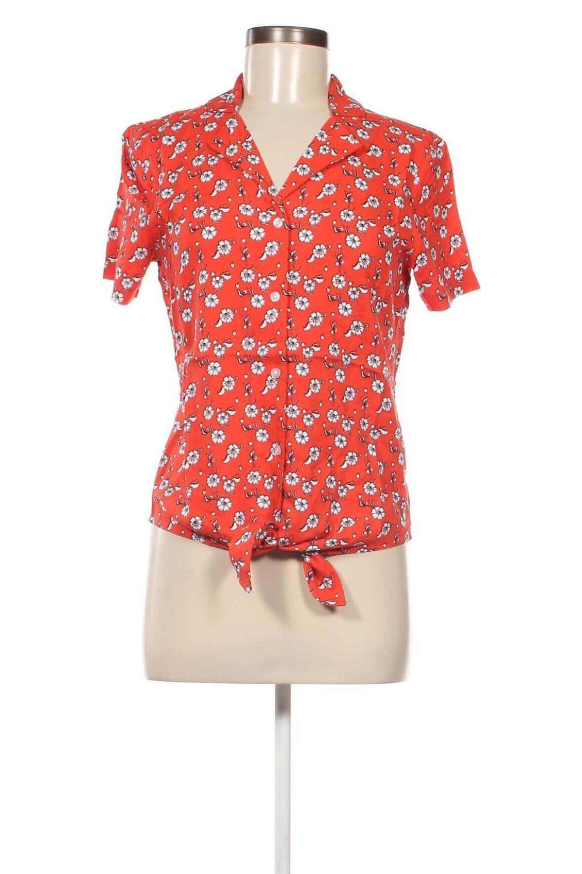 Γυναικείο πουκάμισο Ajc, Μέγεθος XS, Χρώμα Κόκκινο, Τιμή 10,72 €
