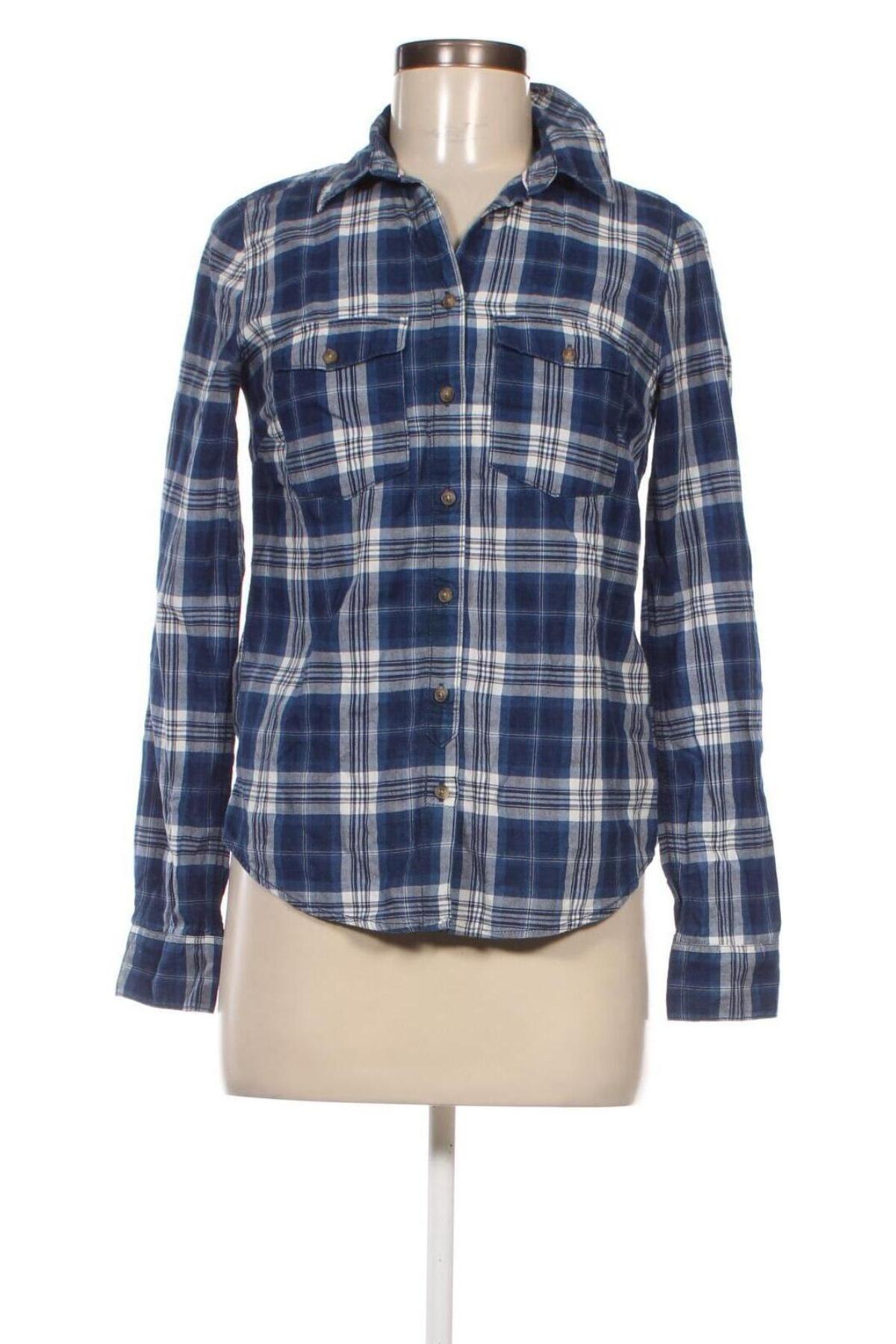 Γυναικείο πουκάμισο H&M L.O.G.G., Μέγεθος XS, Χρώμα Μπλέ, Τιμή 1,86 €