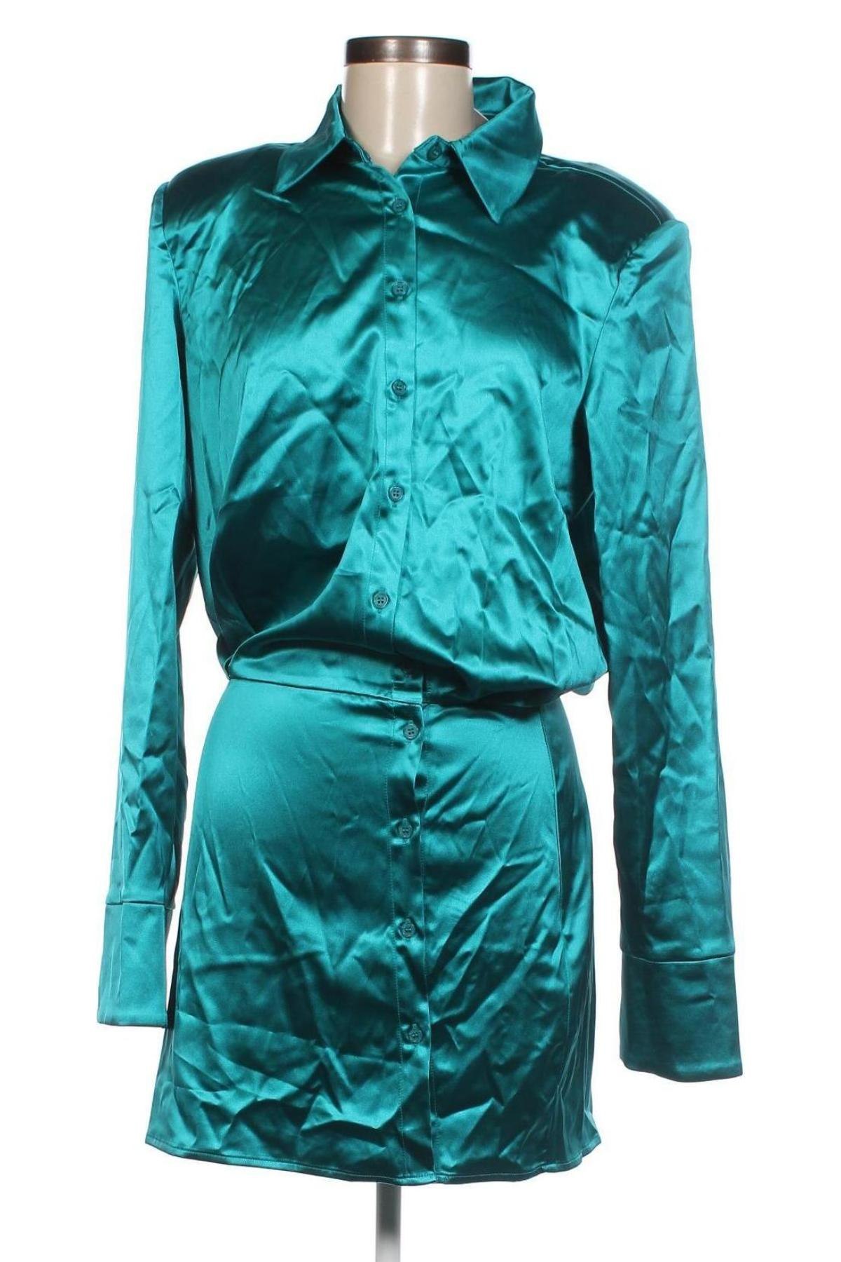 Γυναικείο πουκάμισο NA-KD, Μέγεθος M, Χρώμα Μπλέ, Τιμή 14,84 €