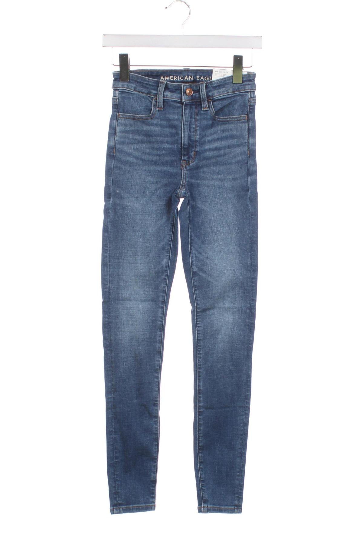 Dámske džínsy  American Eagle, Veľkosť XS, Farba Modrá, Cena  12,11 €