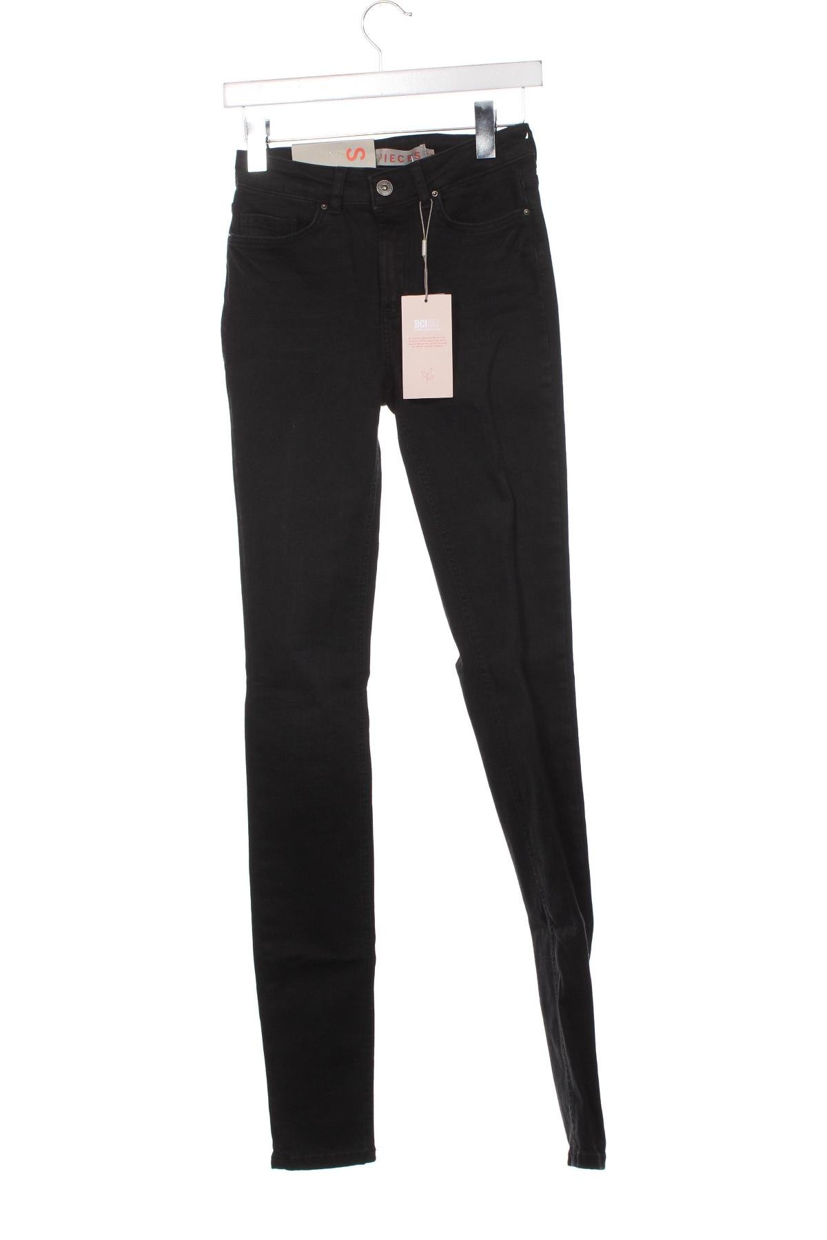 Damen Jeans Pieces, Größe XS, Farbe Schwarz, Preis 11,22 €