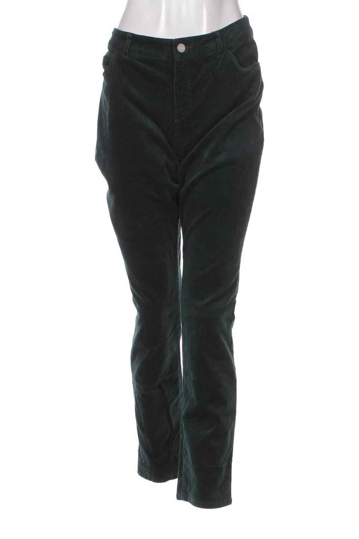 Γυναικείο κοτλέ παντελόνι Christian Berg, Μέγεθος L, Χρώμα Πράσινο, Τιμή 10,52 €