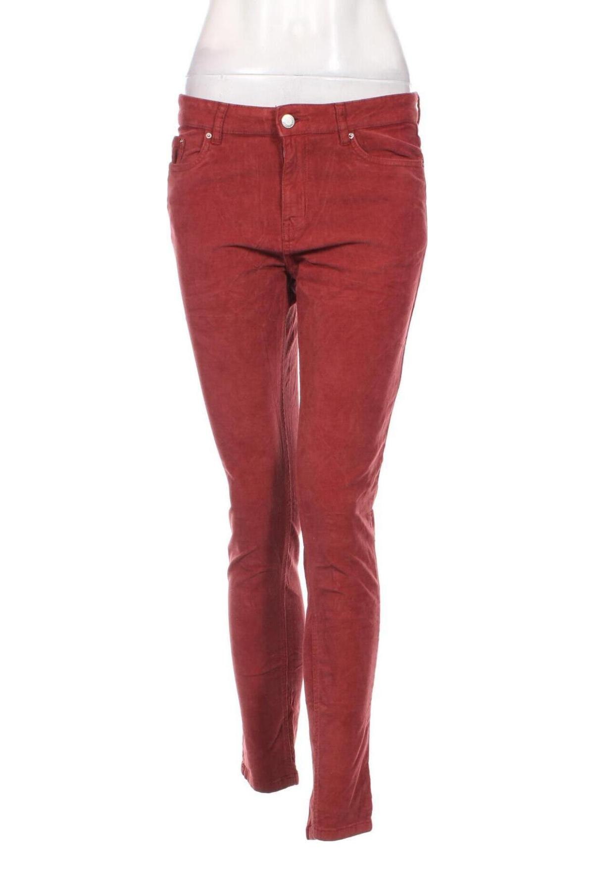 Pantaloni de velvet de femei Green Coast, Mărime M, Culoare Roșu, Preț 19,08 Lei