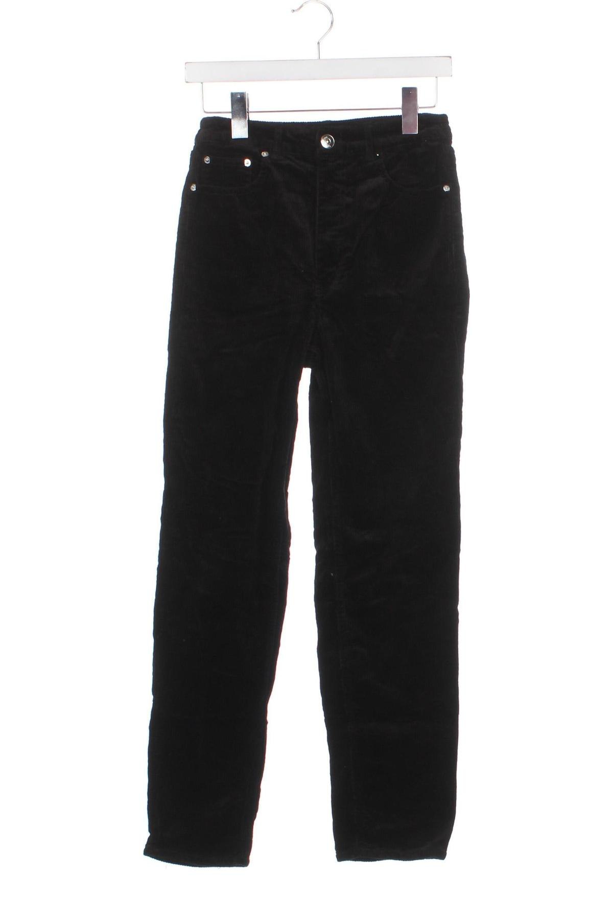 Pantaloni de velvet de femei H&M Divided, Mărime S, Culoare Negru, Preț 13,35 Lei