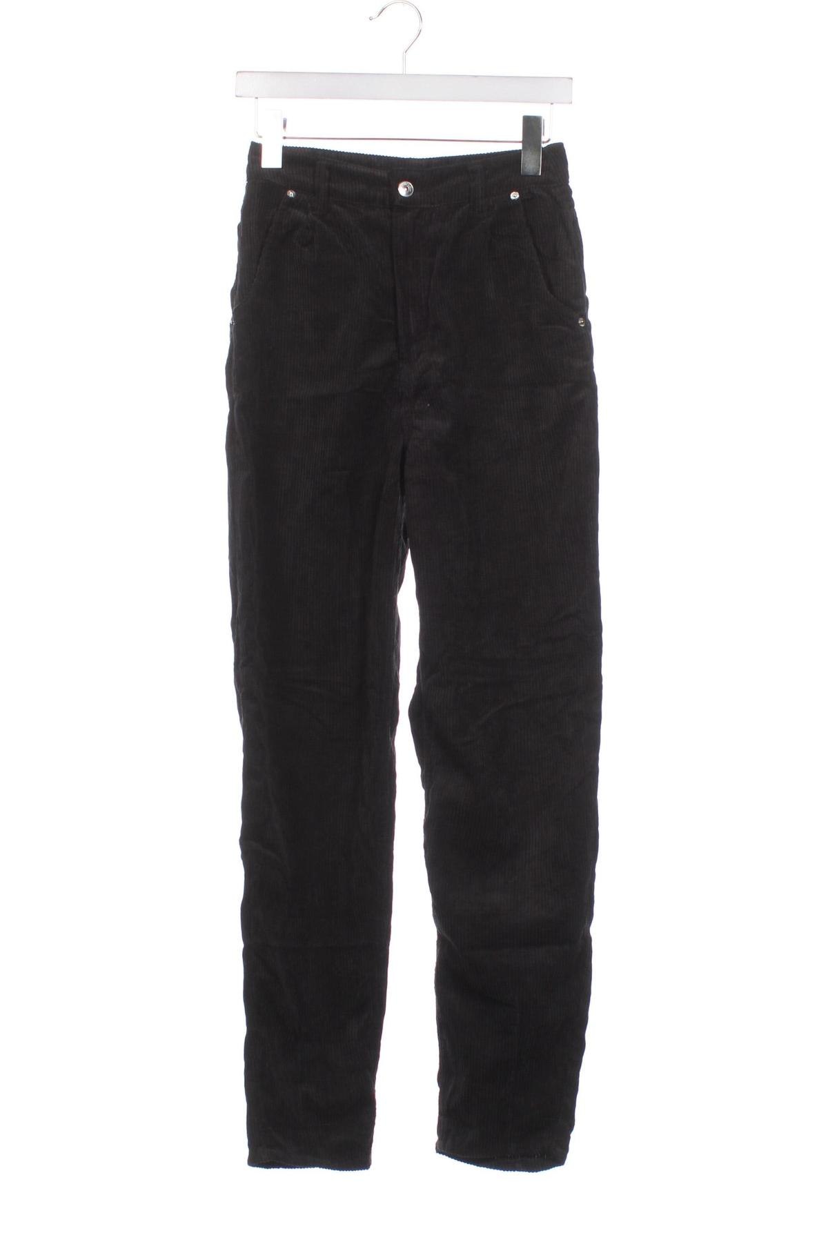 Pantaloni de velvet de femei H&M Divided, Mărime XS, Culoare Negru, Preț 14,99 Lei