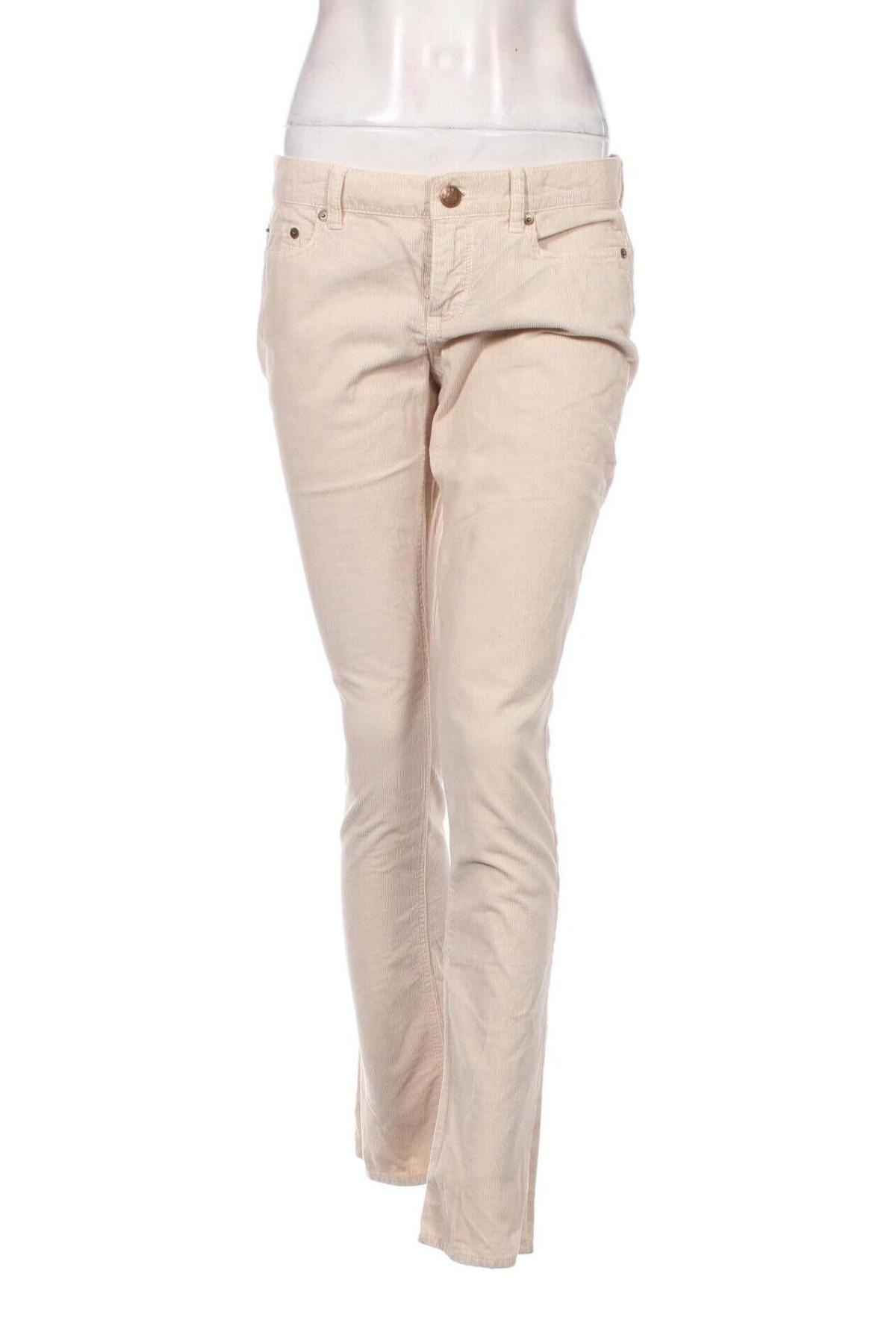 Γυναικείο κοτλέ παντελόνι J.Crew, Μέγεθος M, Χρώμα Εκρού, Τιμή 5,22 €