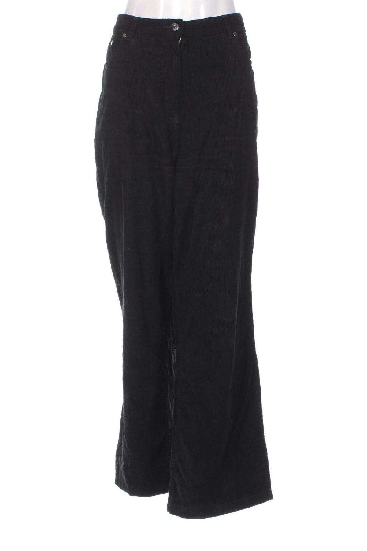 Γυναικείο κοτλέ παντελόνι Next, Μέγεθος L, Χρώμα Μαύρο, Τιμή 7,62 €