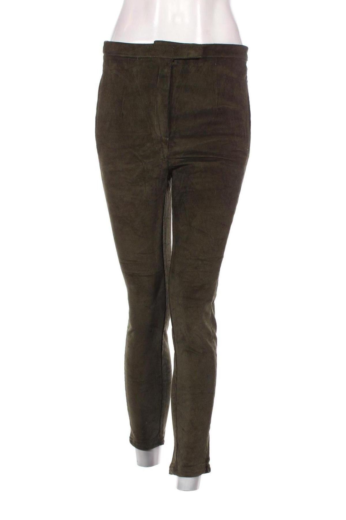 Pantaloni de velvet de femei Sfera, Mărime M, Culoare Verde, Preț 13,35 Lei