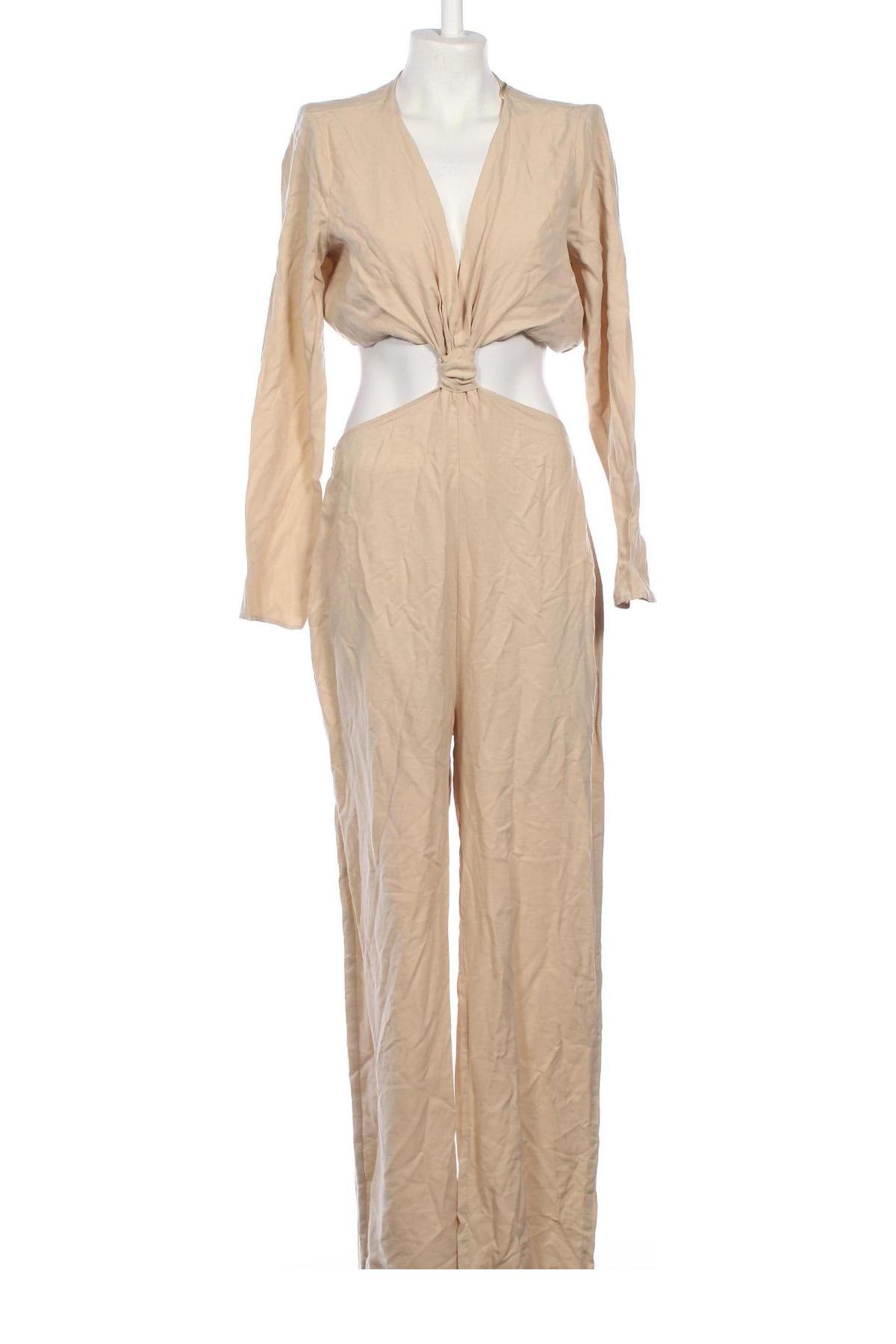 Damen Overall Bershka, Größe L, Farbe Beige, Preis € 9,27