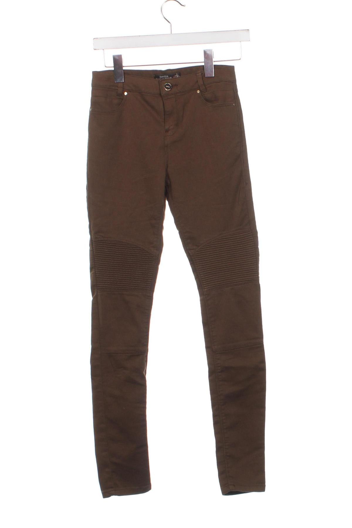 Pantaloni de femei Bershka, Mărime XS, Culoare Verde, Preț 151,32 Lei