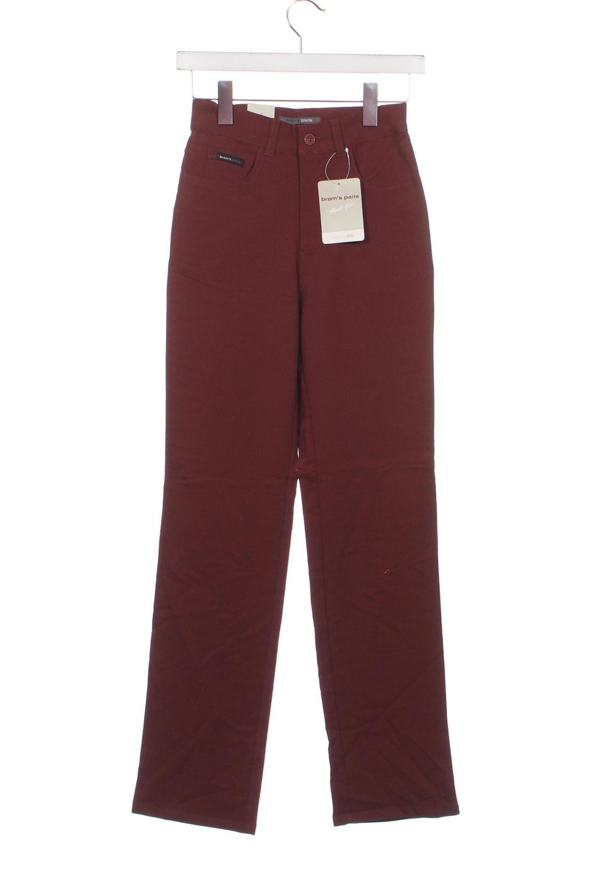 Pantaloni de femei Bram's Paris, Mărime S, Culoare Roșu, Preț 21,08 Lei