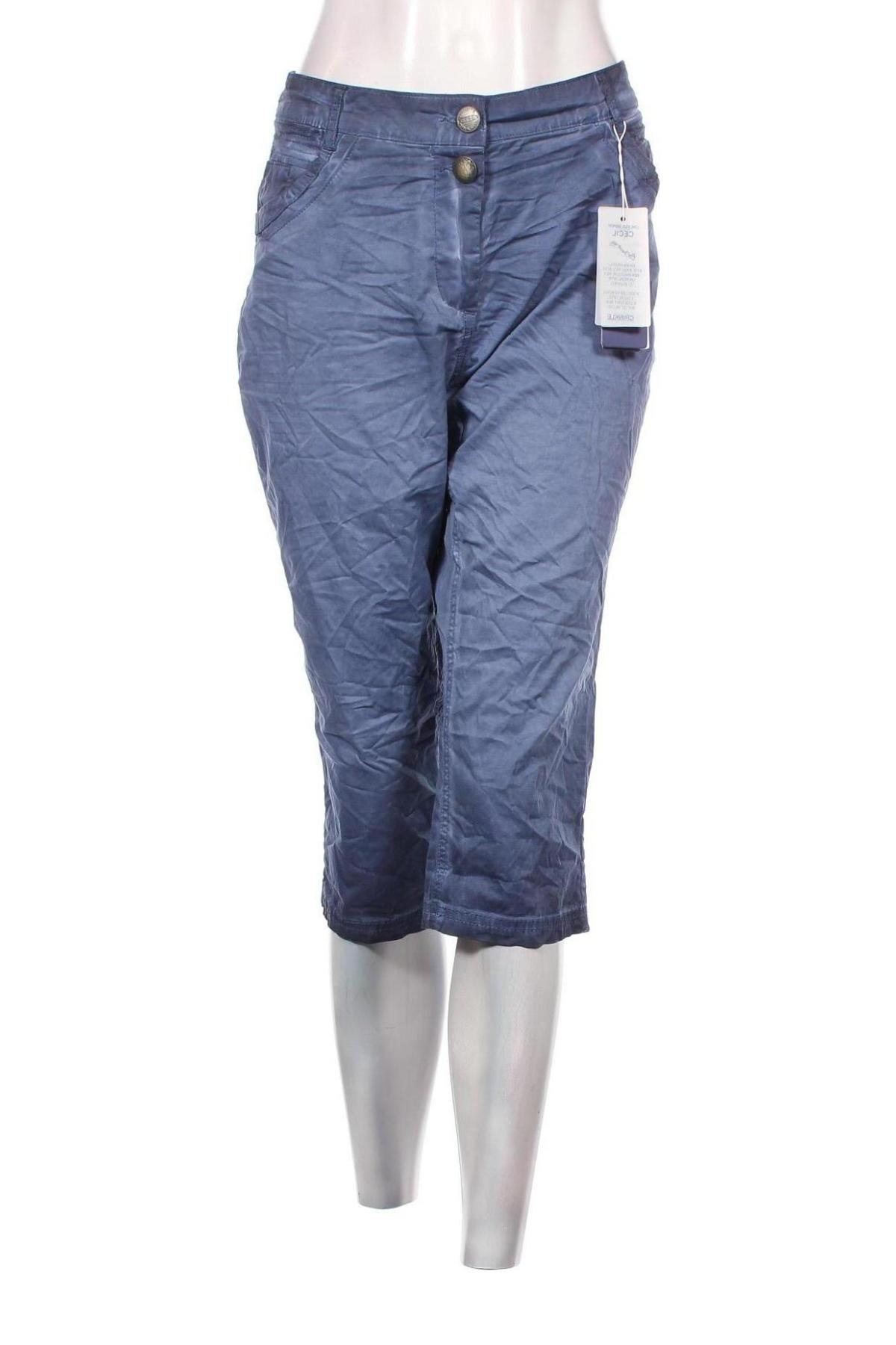 Pantaloni de femei Cecil, Mărime XL, Culoare Albastru, Preț 286,18 Lei