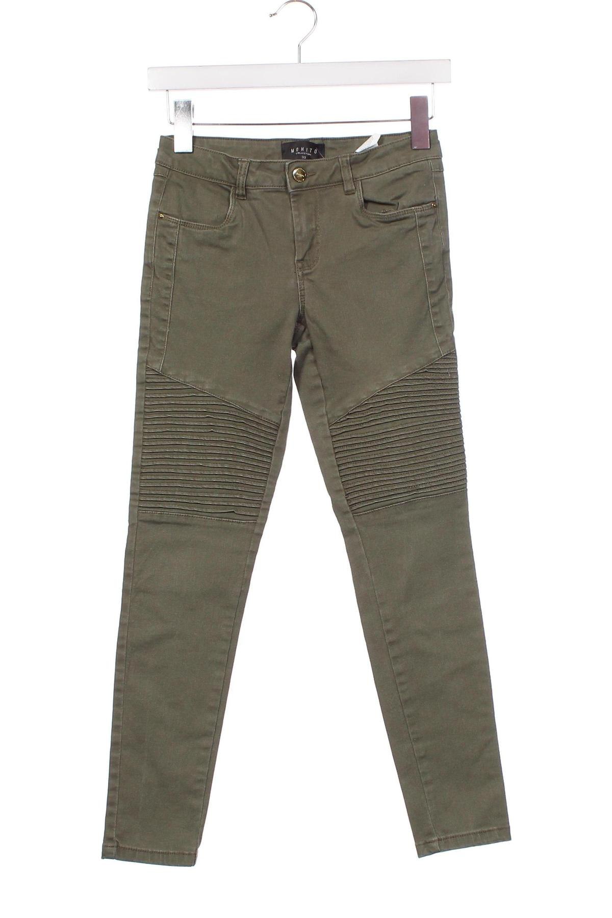 Pantaloni de femei Mohito, Mărime XXS, Culoare Verde, Preț 15,26 Lei