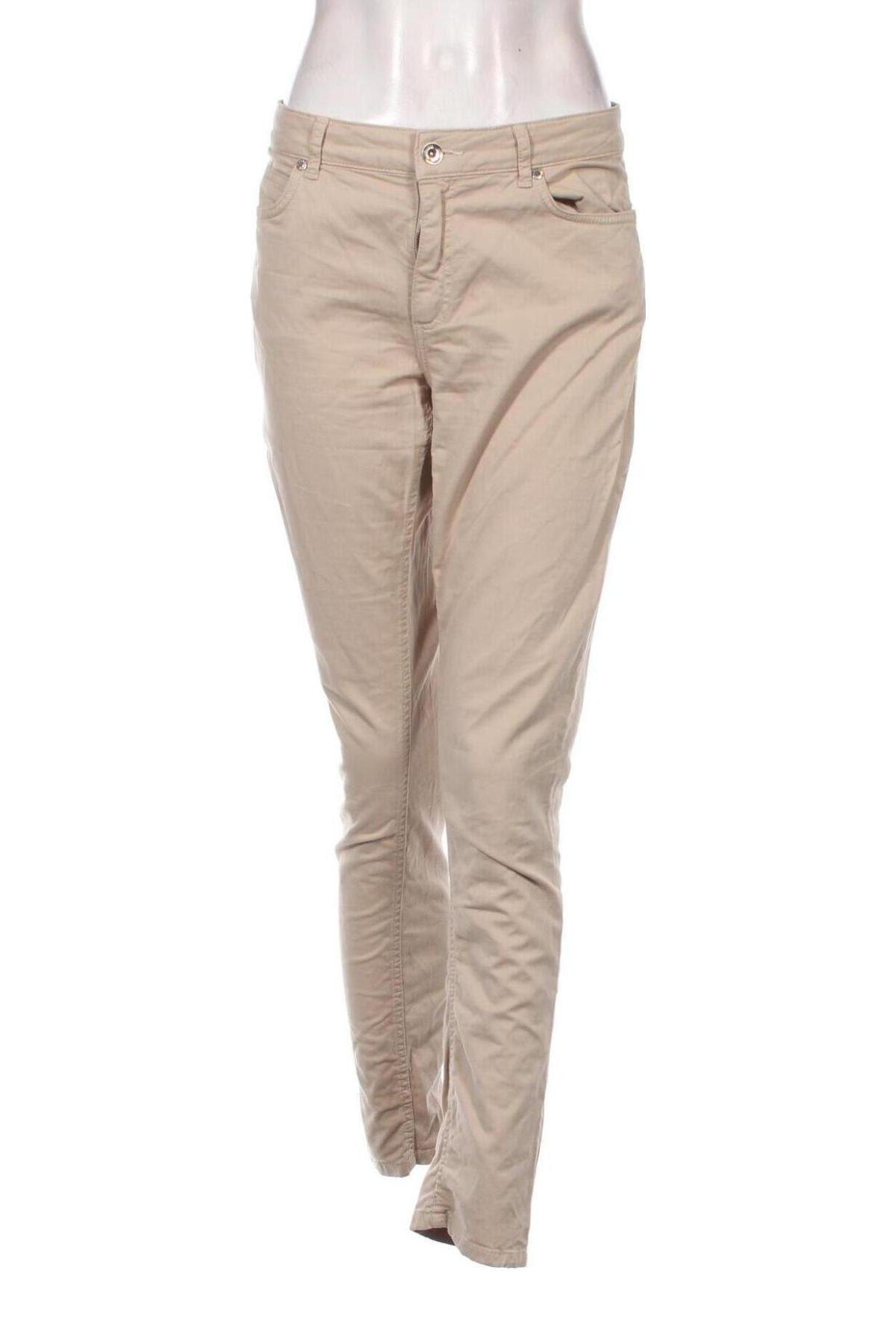 Γυναικείο παντελόνι More & More, Μέγεθος L, Χρώμα  Μπέζ, Τιμή 11,29 €