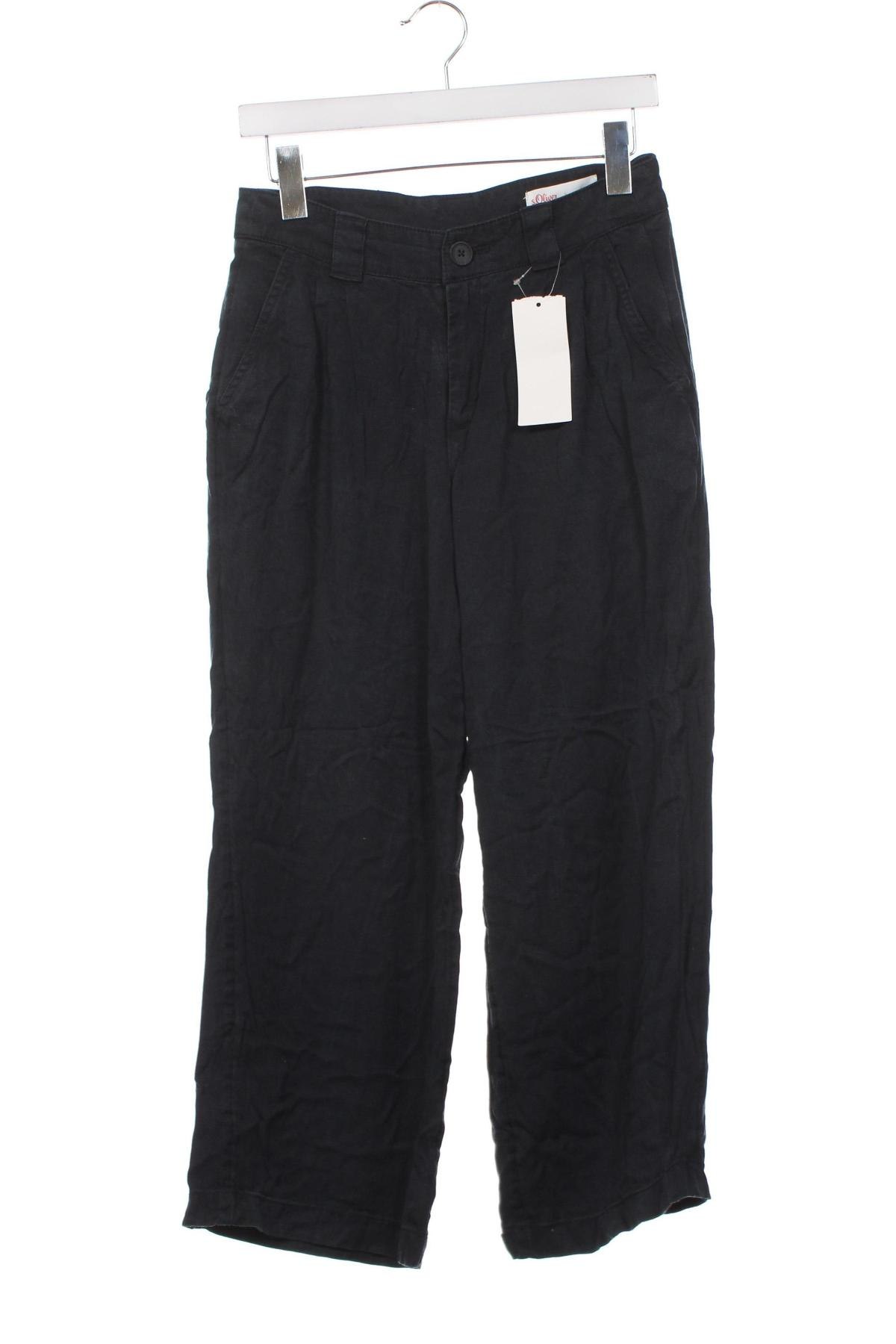 Dámské kalhoty  S.Oliver, Velikost XS, Barva Modrá, Cena  240,00 Kč