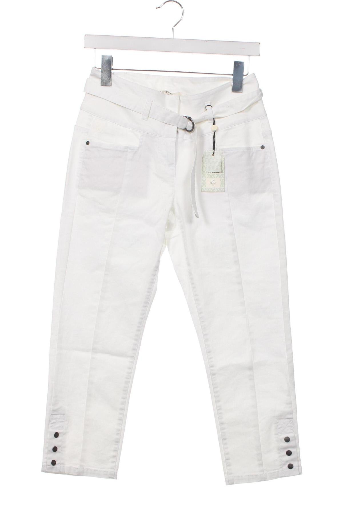 Γυναικείο παντελόνι Sandwich_, Μέγεθος XS, Χρώμα Λευκό, Τιμή 12,04 €