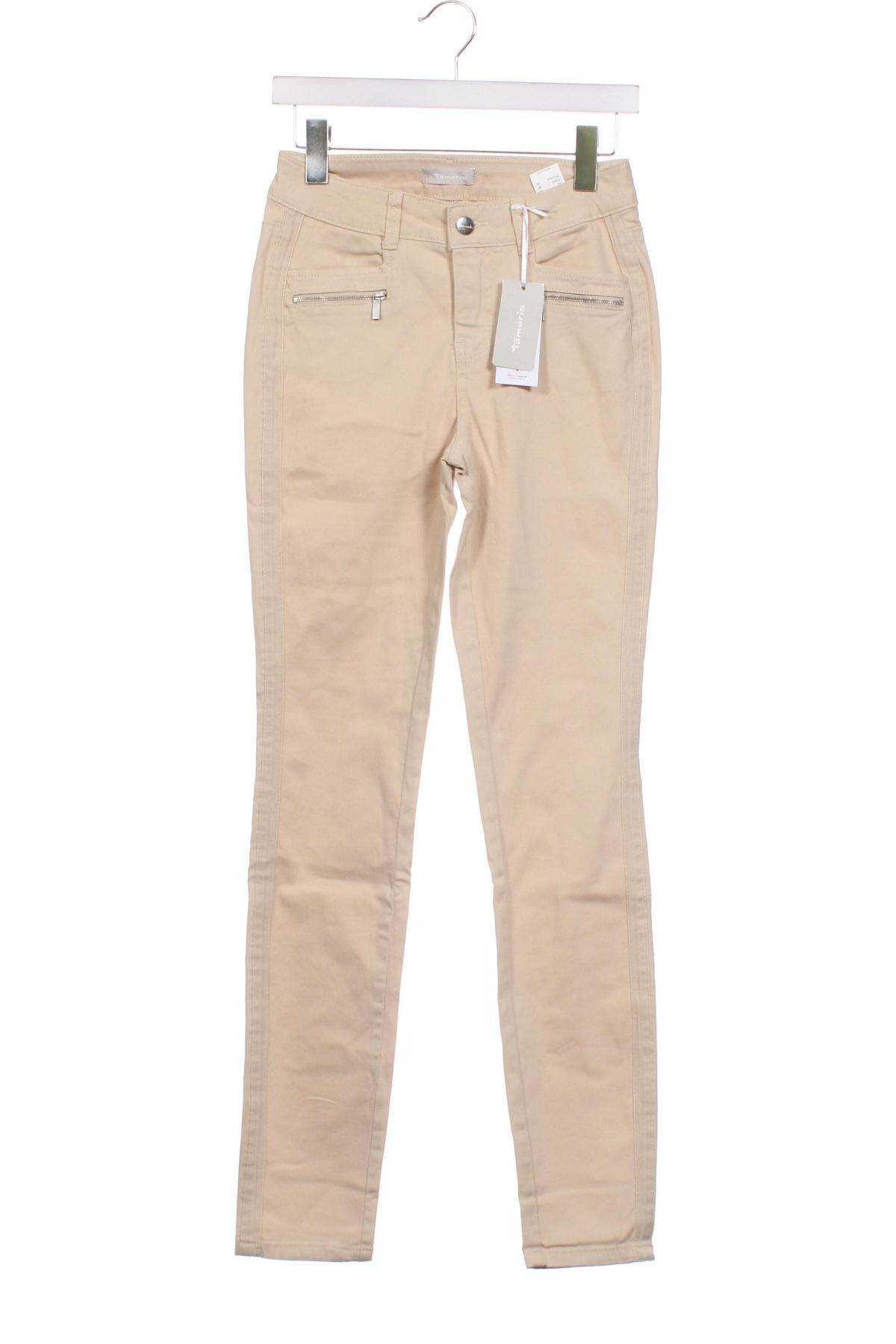 Pantaloni de femei Tamaris, Mărime XS, Culoare Bej, Preț 51,51 Lei