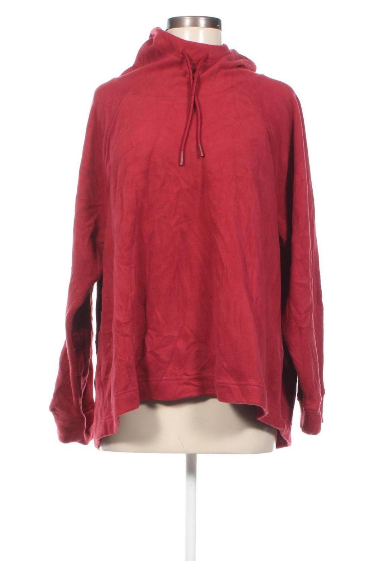 Damen Fleece Sweatshirt, Größe XL, Farbe Rot, Preis 3,03 €