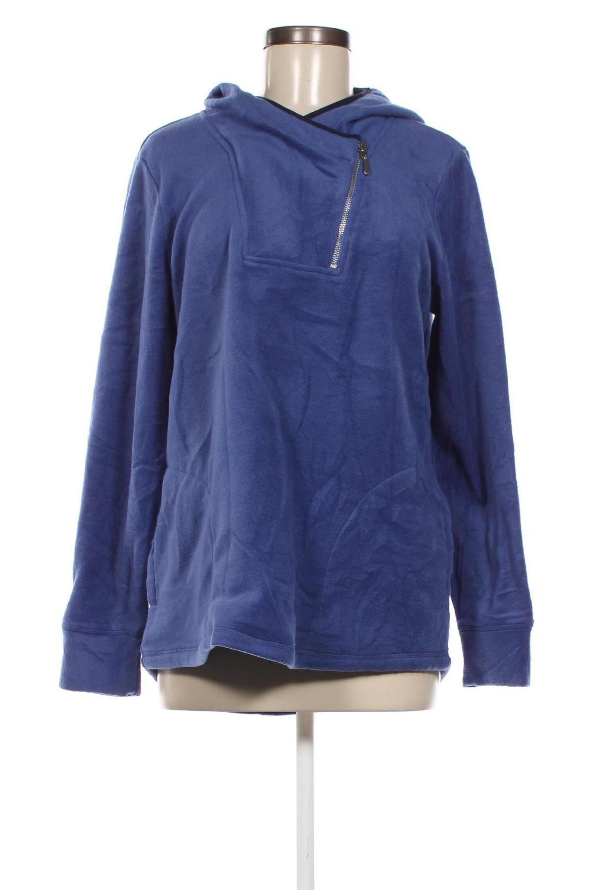 Sweatshirt polar de damă Susan Graver, Mărime M, Culoare Albastru, Preț 23,85 Lei