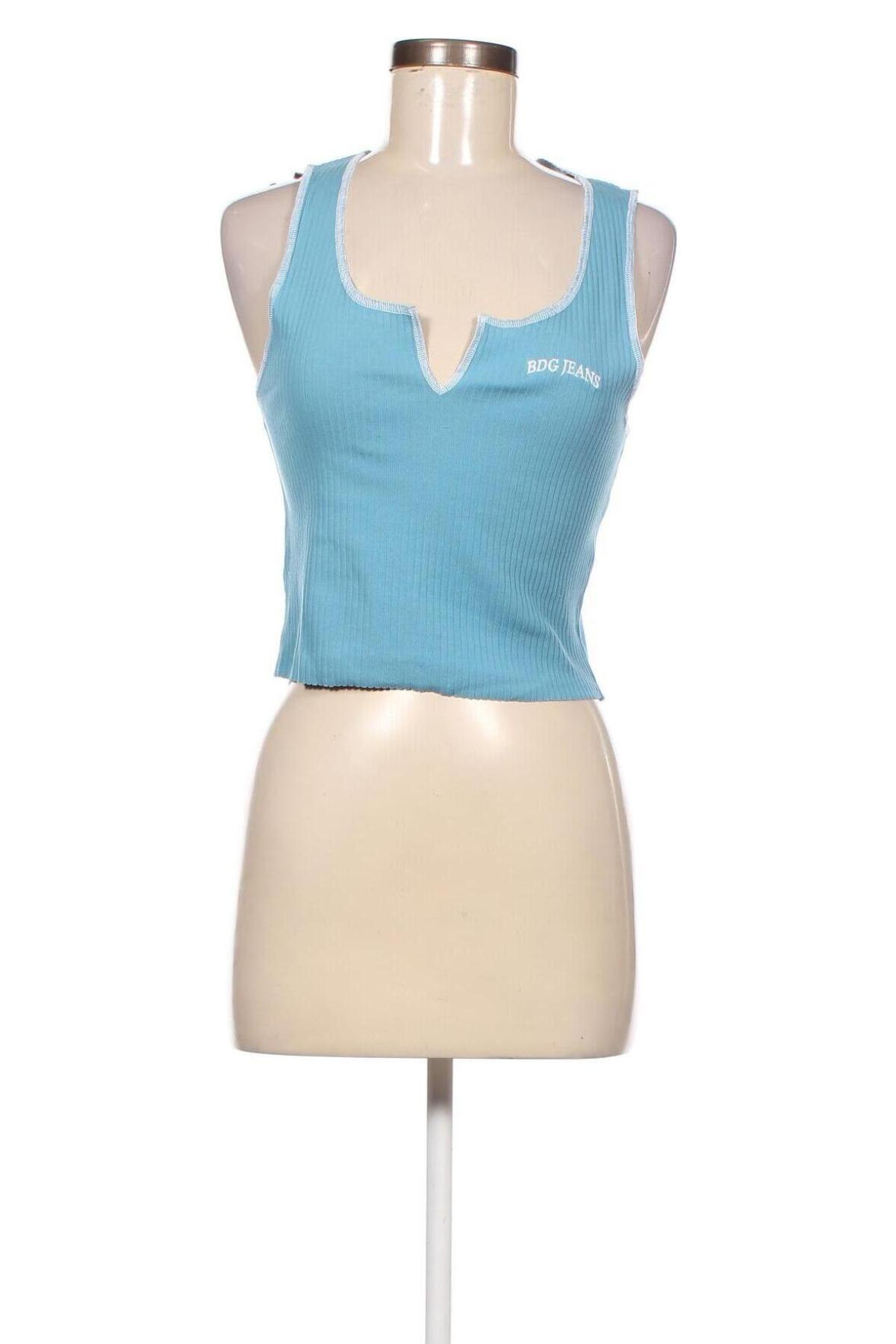 Γυναικείο αμάνικο μπλουζάκι BDG, Μέγεθος L, Χρώμα Μπλέ, Τιμή 3,89 €
