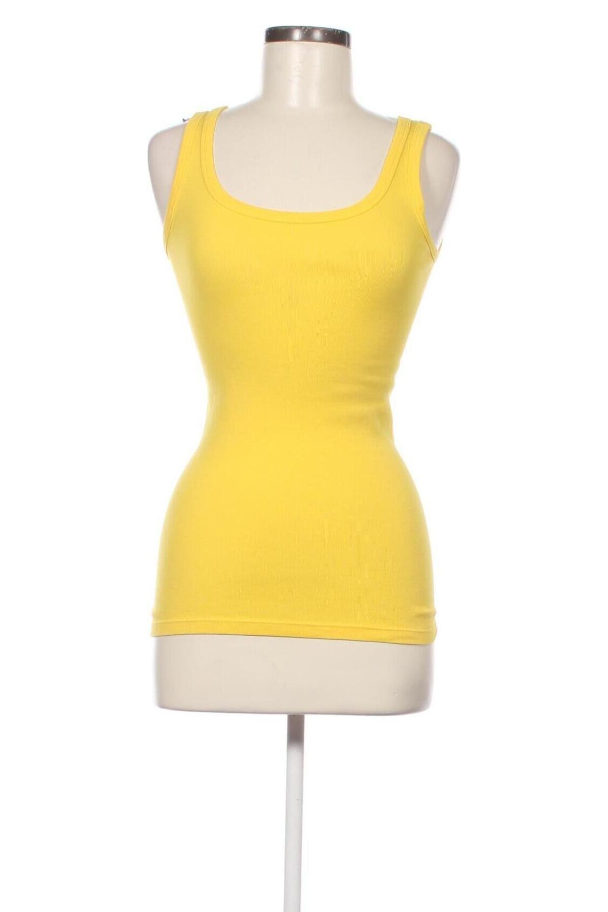 Γυναικείο αμάνικο μπλουζάκι By Malene Birger, Μέγεθος XXS, Χρώμα Κίτρινο, Τιμή 15,16 €