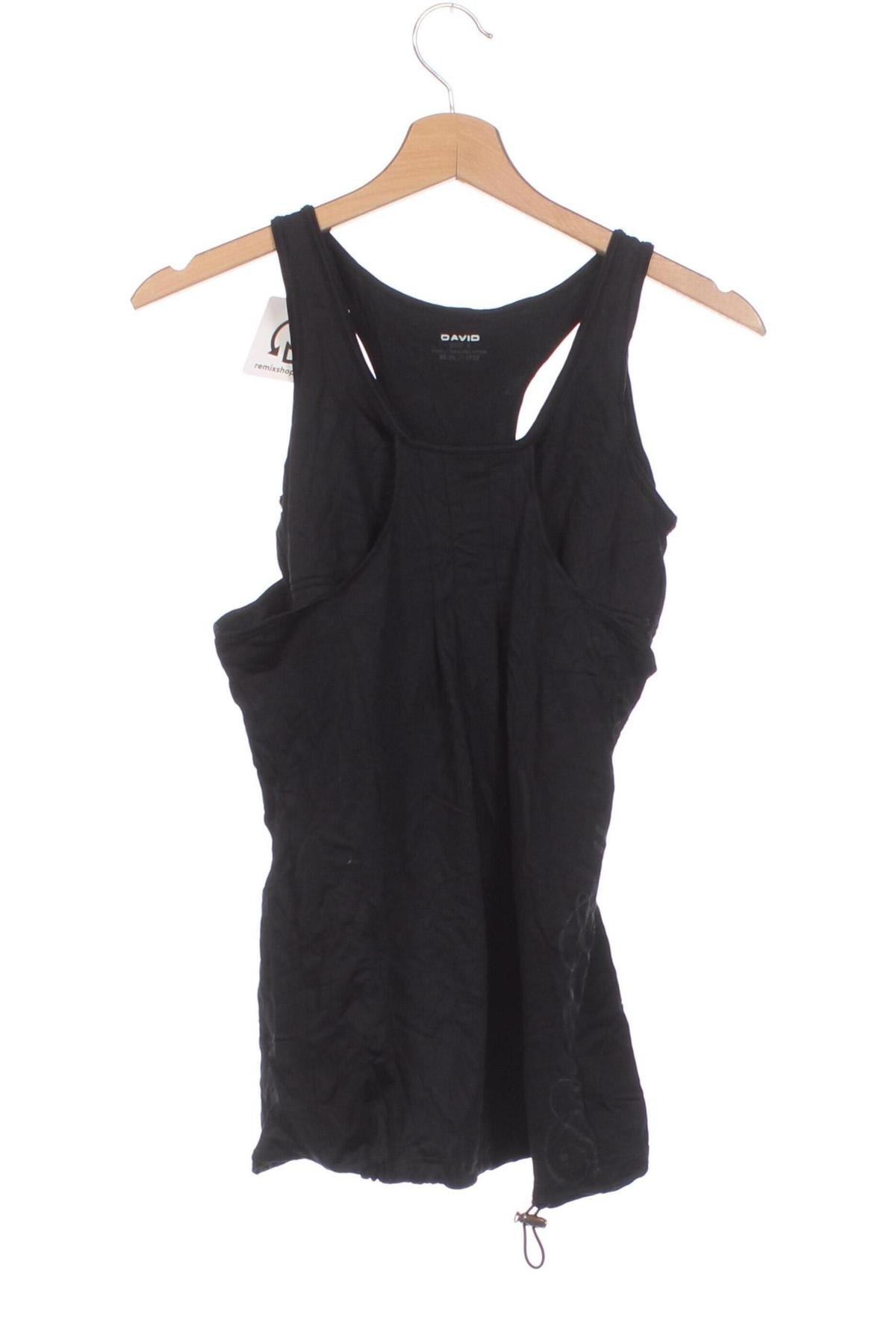 Γυναικείο αμάνικο μπλουζάκι DAVID, Μέγεθος S, Χρώμα Μαύρο, Τιμή 2,73 €