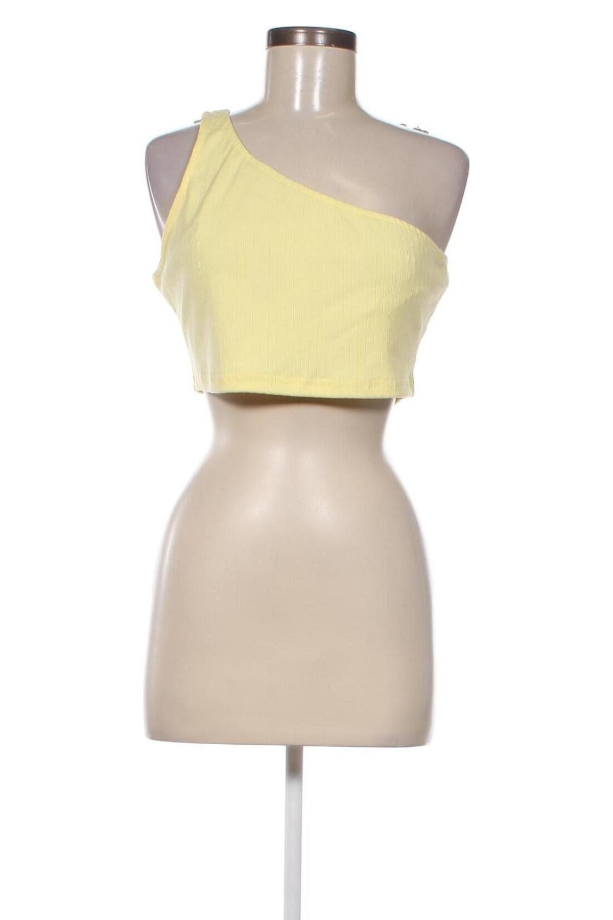 Γυναικείο αμάνικο μπλουζάκι Glamorous, Μέγεθος L, Χρώμα Κίτρινο, Τιμή 5,83 €