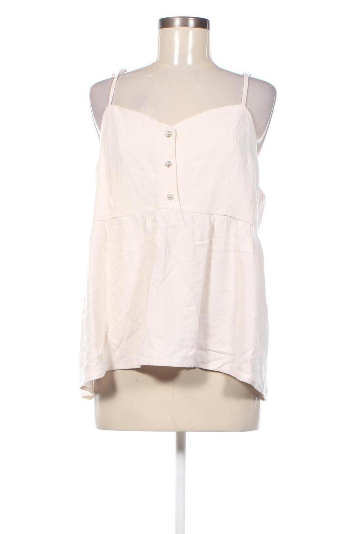 Γυναικείο αμάνικο μπλουζάκι Kiabi, Μέγεθος XL, Χρώμα  Μπέζ, Τιμή 10,82 €