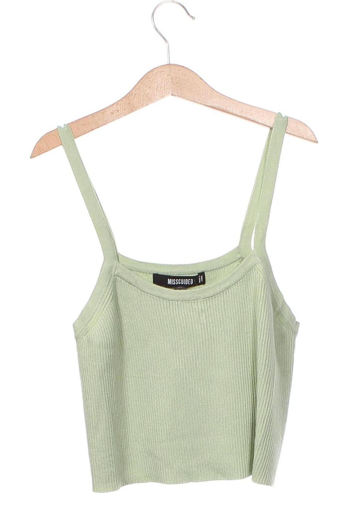 Γυναικείο αμάνικο μπλουζάκι Missguided, Μέγεθος M, Χρώμα Πράσινο, Τιμή 8,44 €