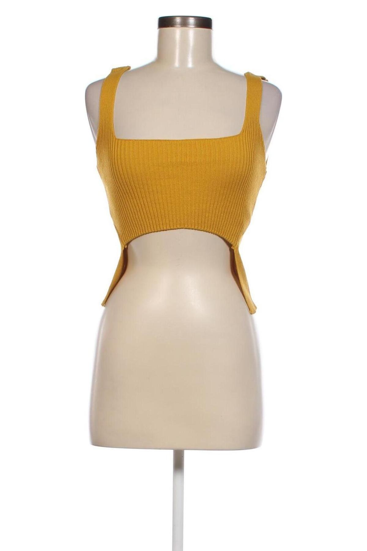 Γυναικείο αμάνικο μπλουζάκι Missguided, Μέγεθος S, Χρώμα Κίτρινο, Τιμή 4,87 €