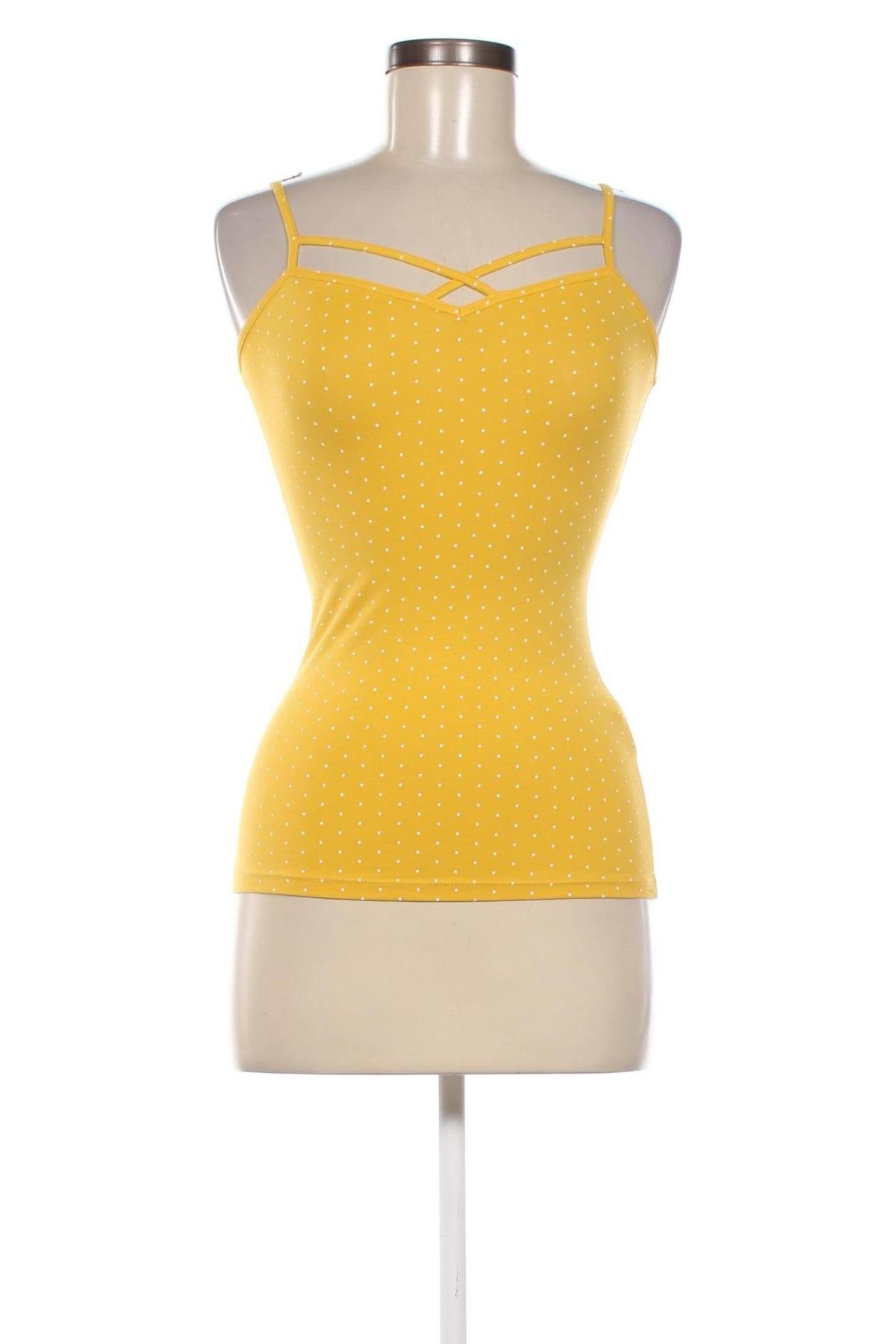 Γυναικείο αμάνικο μπλουζάκι Tally Weijl, Μέγεθος XS, Χρώμα Κίτρινο, Τιμή 7,57 €