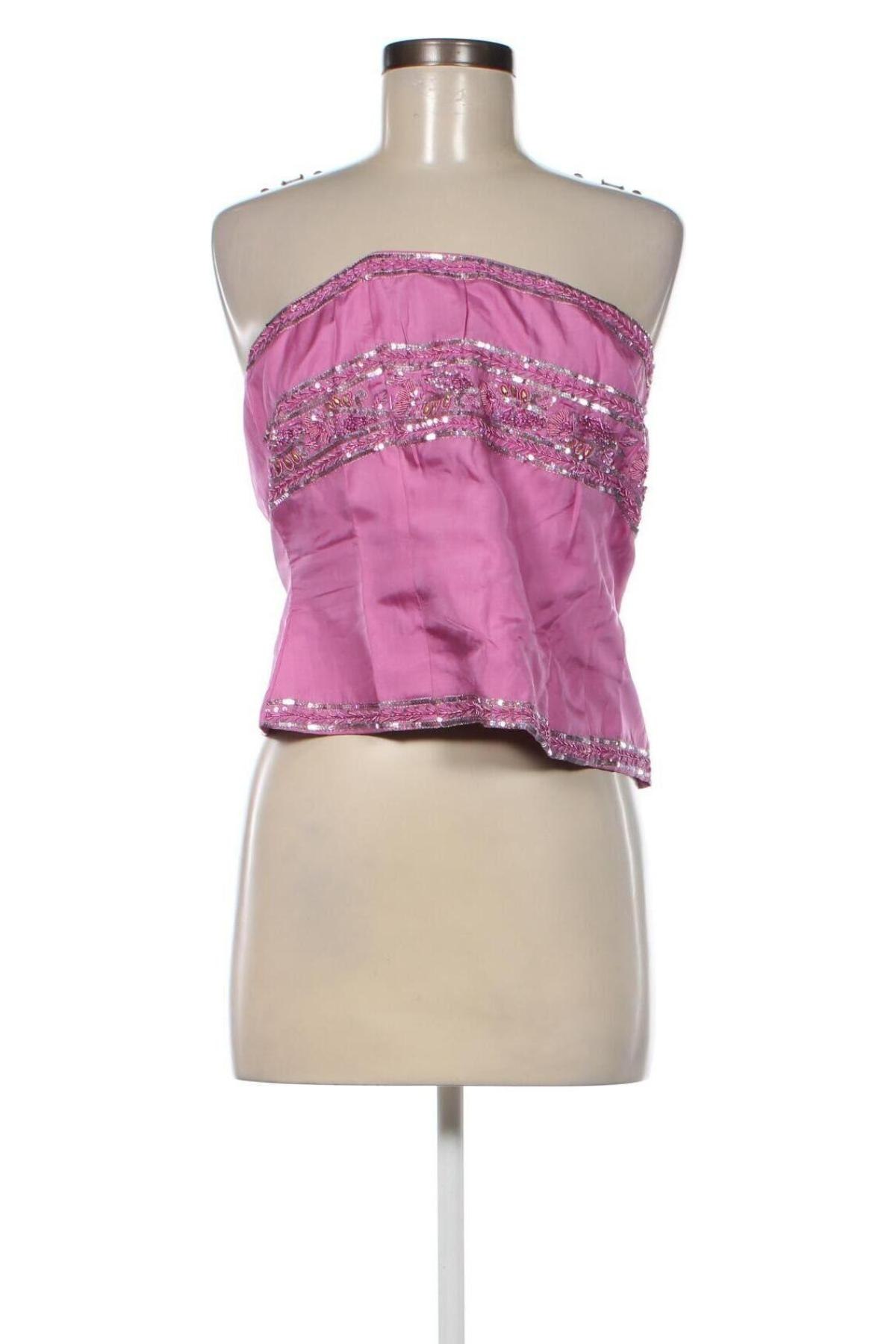 Γυναικείο αμάνικο μπλουζάκι Tintoretto, Μέγεθος L, Χρώμα Ρόζ , Τιμή 5,23 €