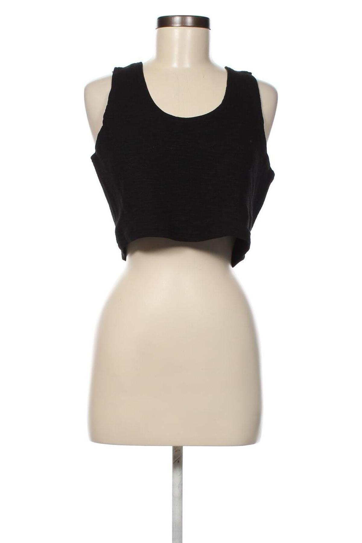 Γυναικείο αμάνικο μπλουζάκι Weekday, Μέγεθος XL, Χρώμα Μαύρο, Τιμή 4,98 €