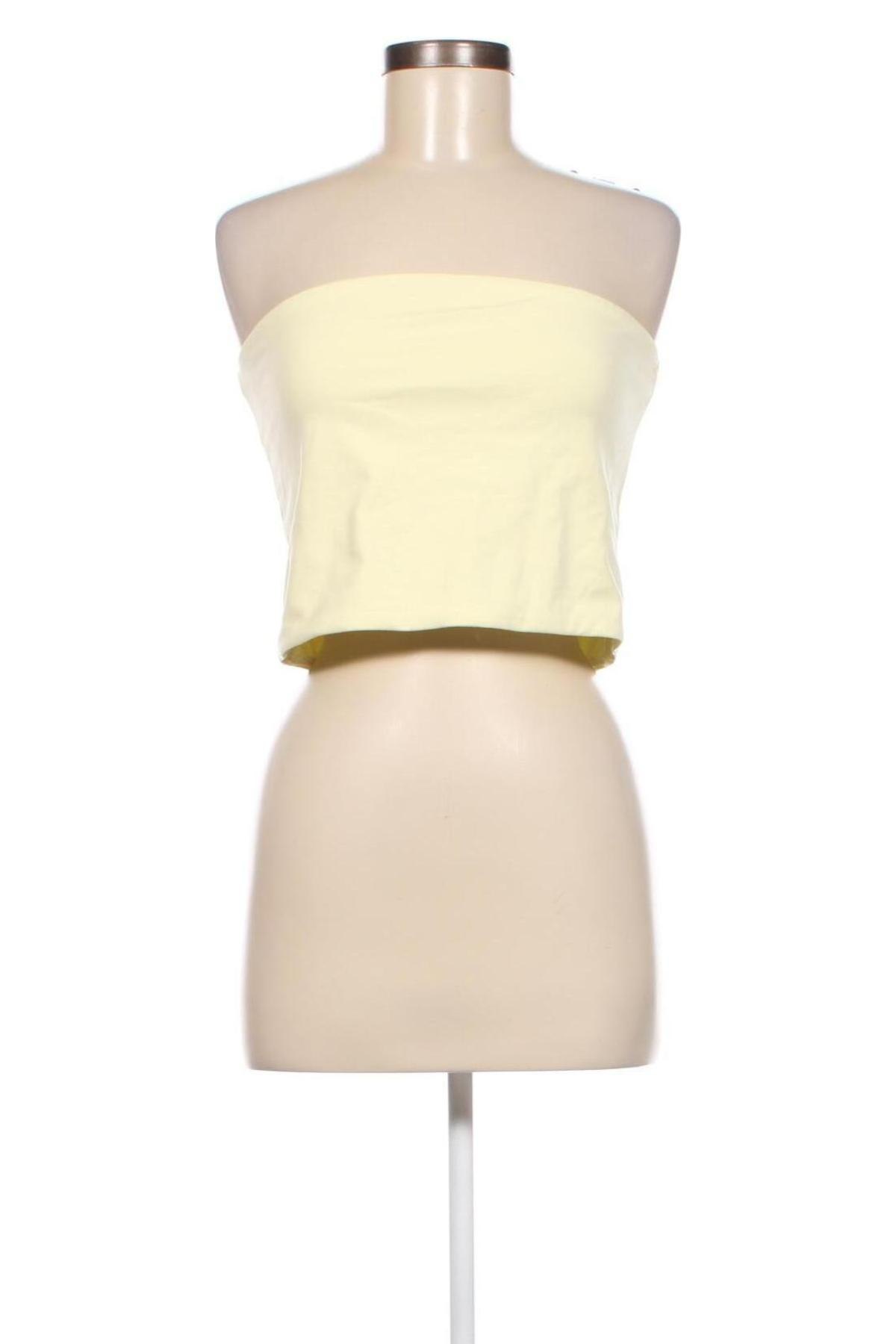 Γυναικείο αμάνικο μπλουζάκι Weekday, Μέγεθος L, Χρώμα Κίτρινο, Τιμή 6,82 €