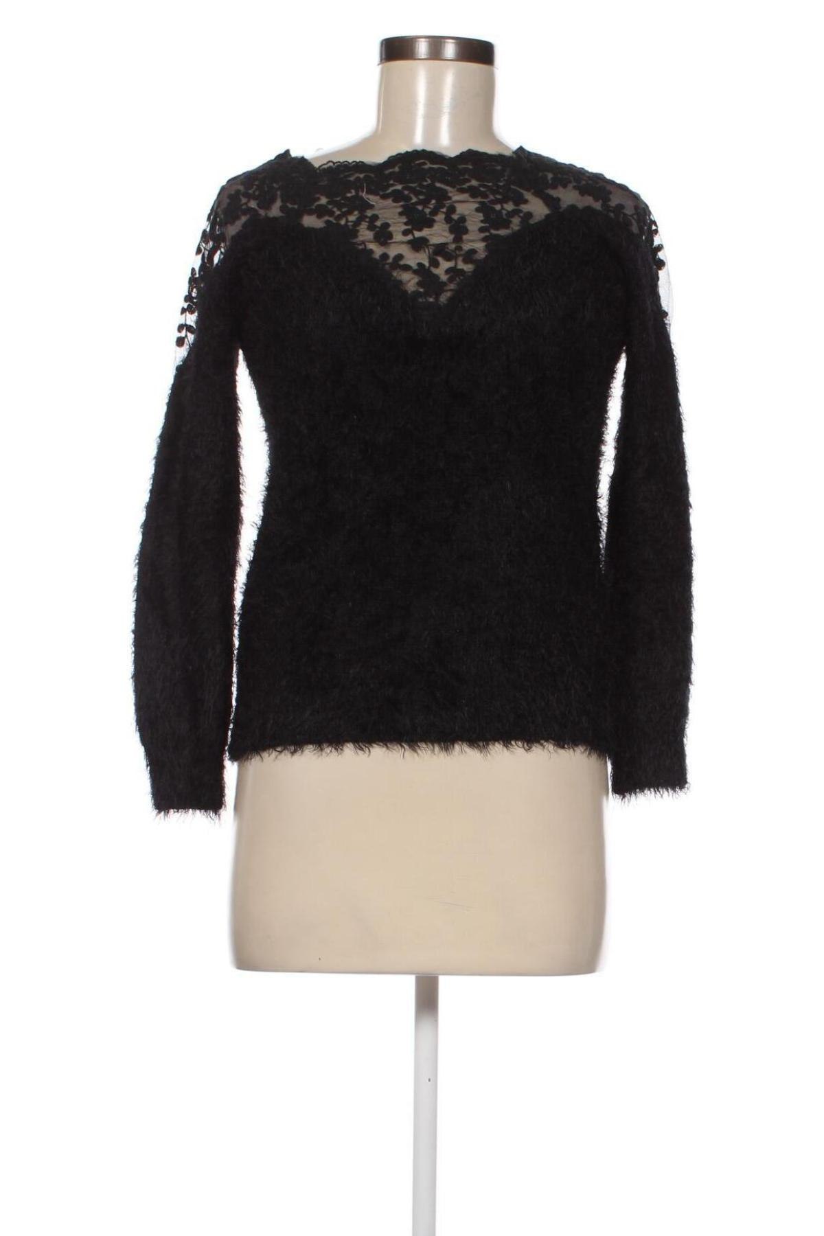 Дамски пуловер, Размер S, Цвят Черен, Цена 5,22 лв.