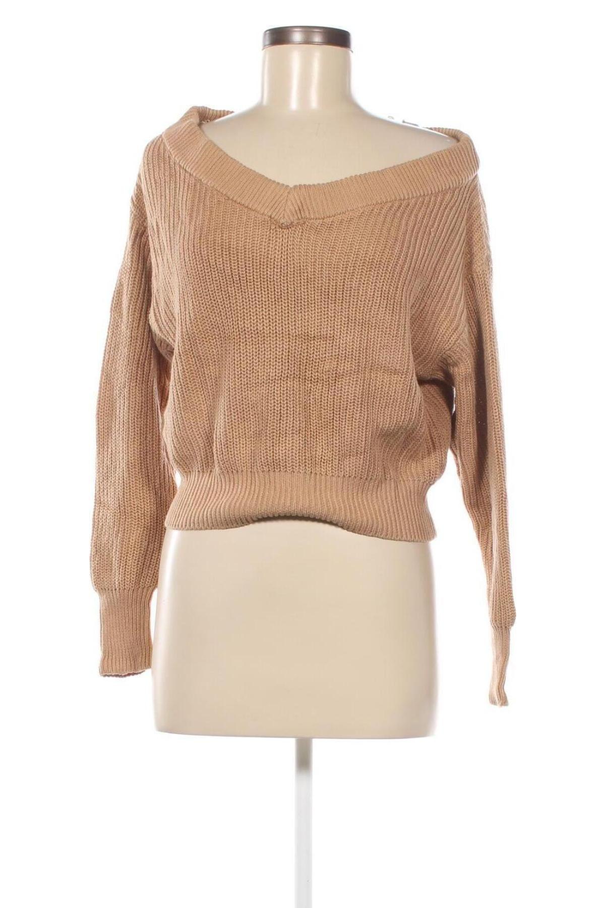 Damski sweter Gina Tricot, Rozmiar XS, Kolor Beżowy, Cena 19,19 zł