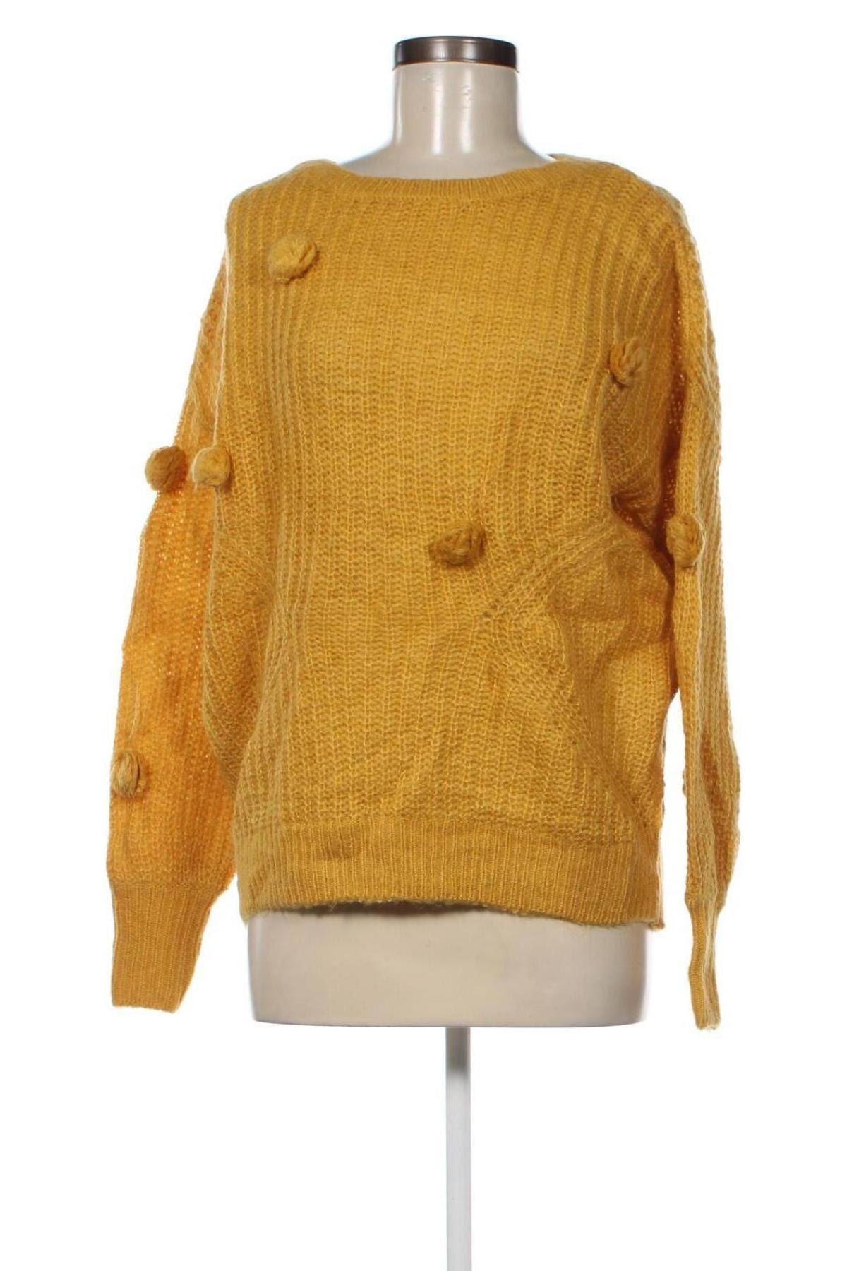 Γυναικείο πουλόβερ Jbc, Μέγεθος S, Χρώμα Κίτρινο, Τιμή 5,38 €