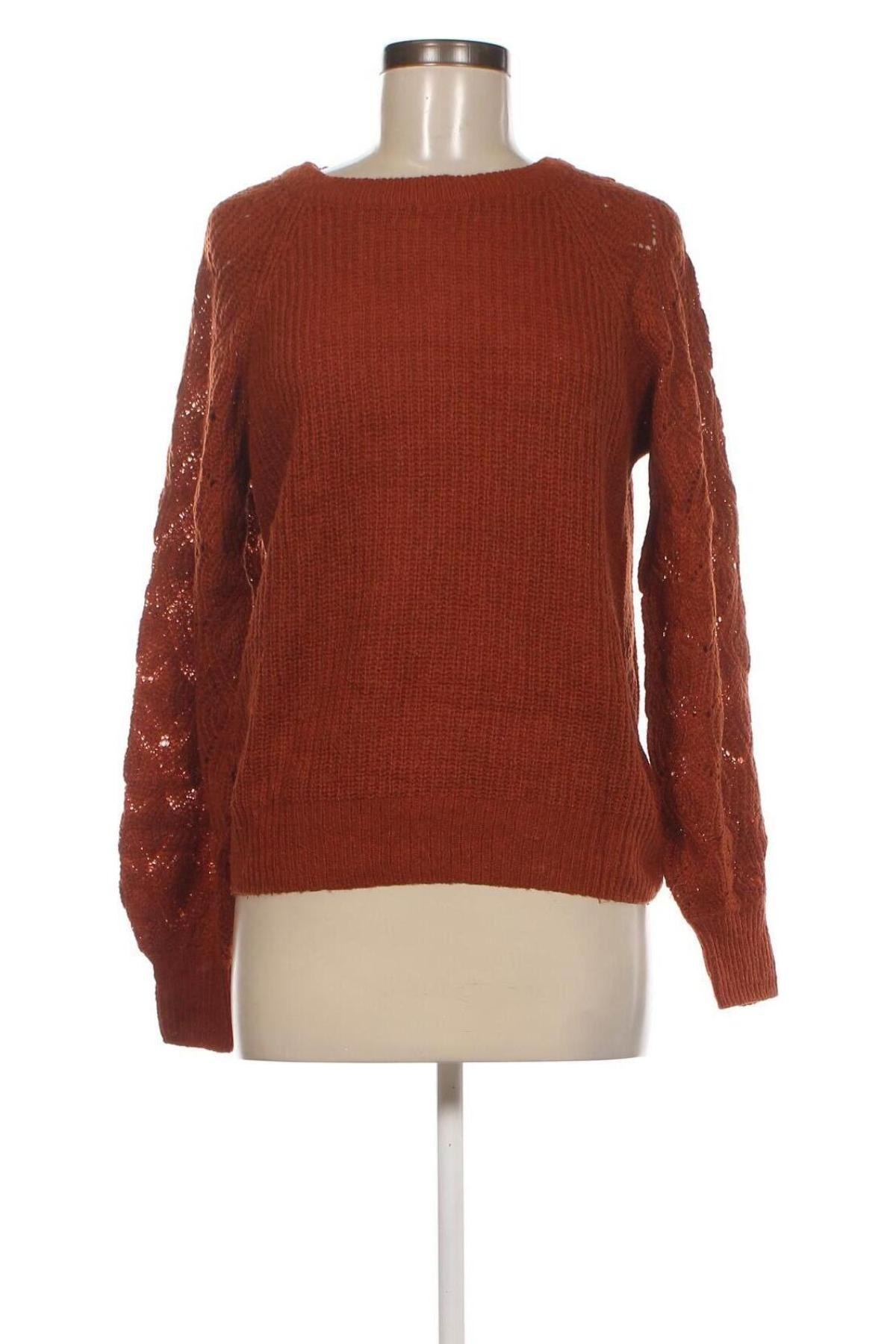 Дамски пуловер Jean Pascale, Размер XS, Цвят Кафяв, Цена 7,25 лв.