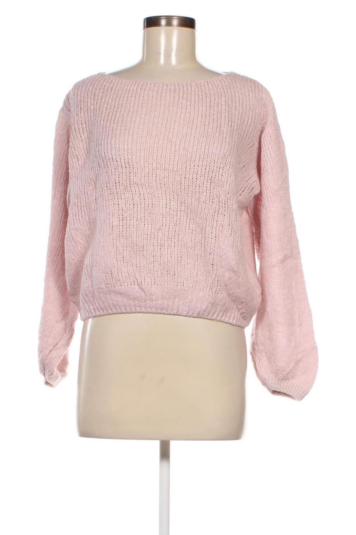 Damski sweter Made In Italy, Rozmiar M, Kolor Różowy, Cena 32,47 zł