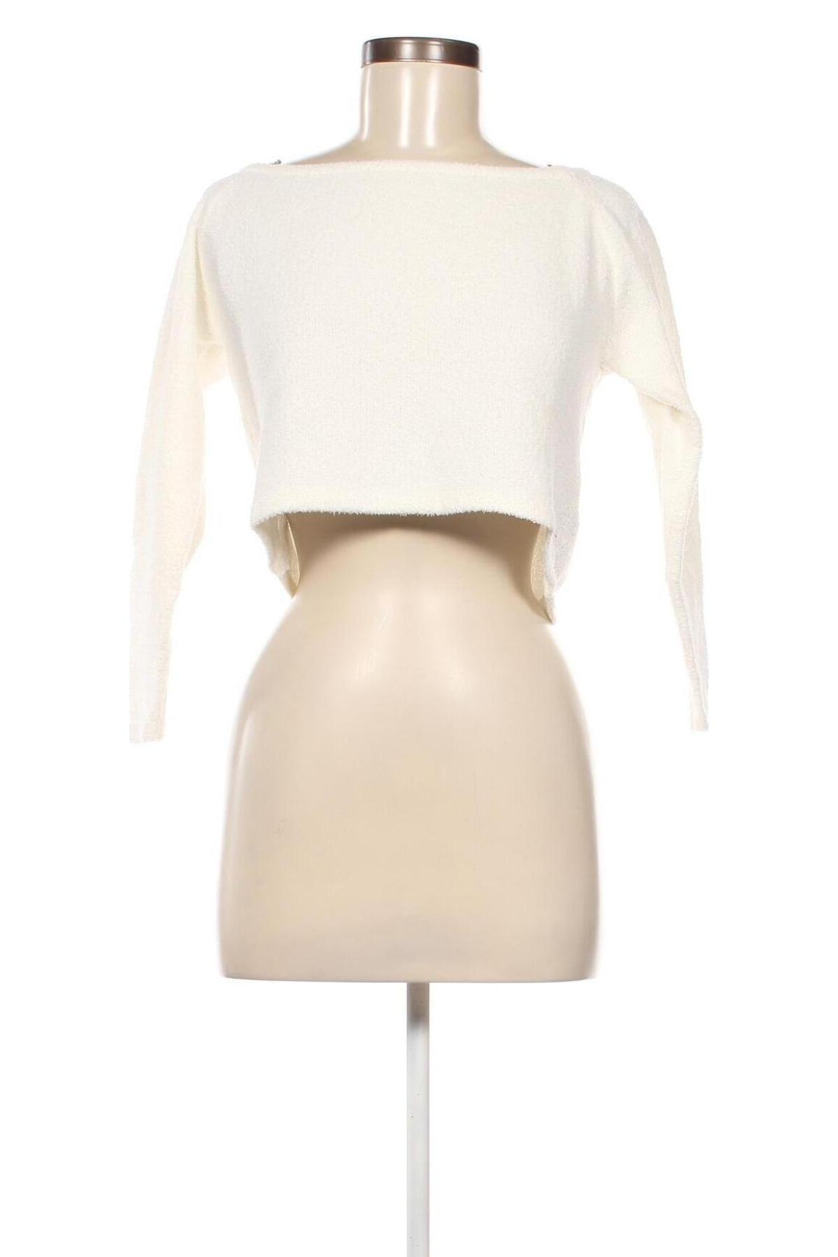 Γυναικείο πουλόβερ Monki, Μέγεθος L, Χρώμα Λευκό, Τιμή 6,82 €