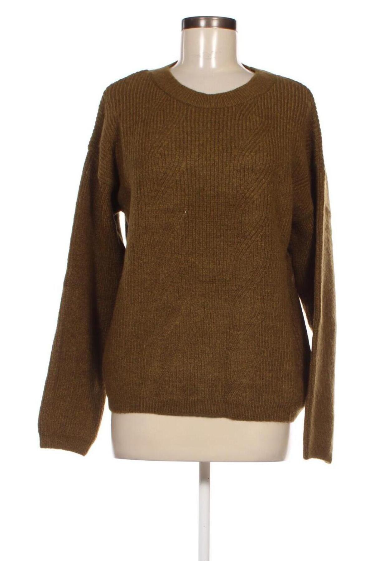 Дамски пуловер Pieces, Размер M, Цвят Зелен, Цена 19,44 лв.