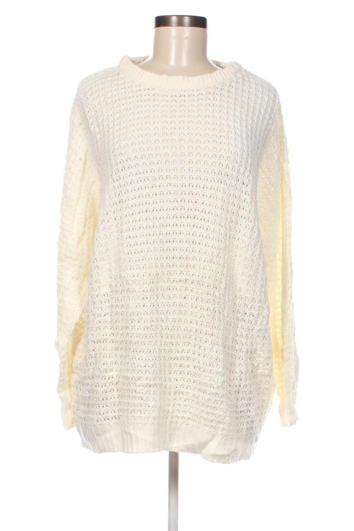Γυναικείο πουλόβερ Pretty Little Thing, Μέγεθος L, Χρώμα Εκρού, Τιμή 4,49 €