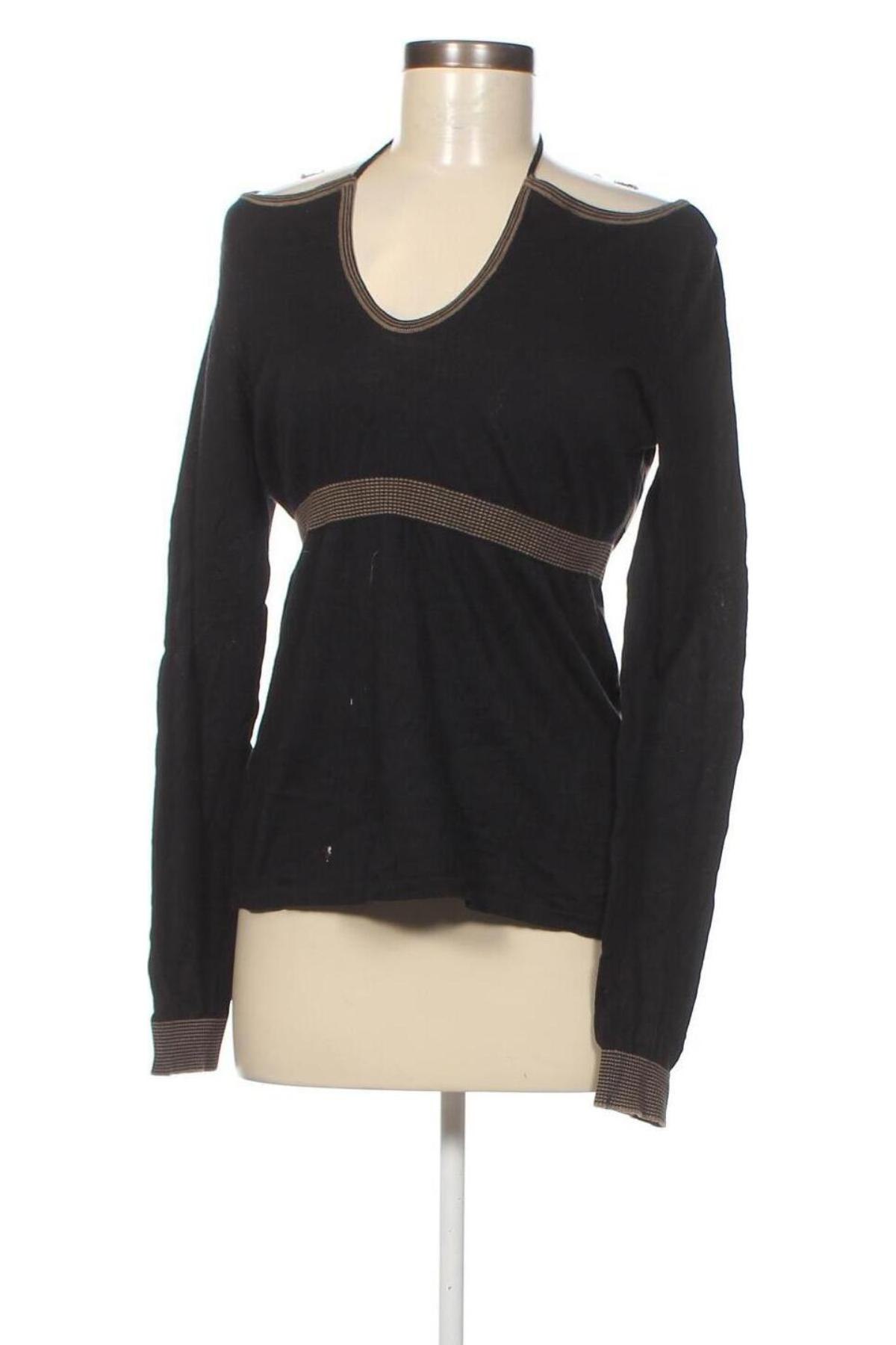 Γυναικείο πουλόβερ Sisley, Μέγεθος M, Χρώμα Μαύρο, Τιμή 6,73 €