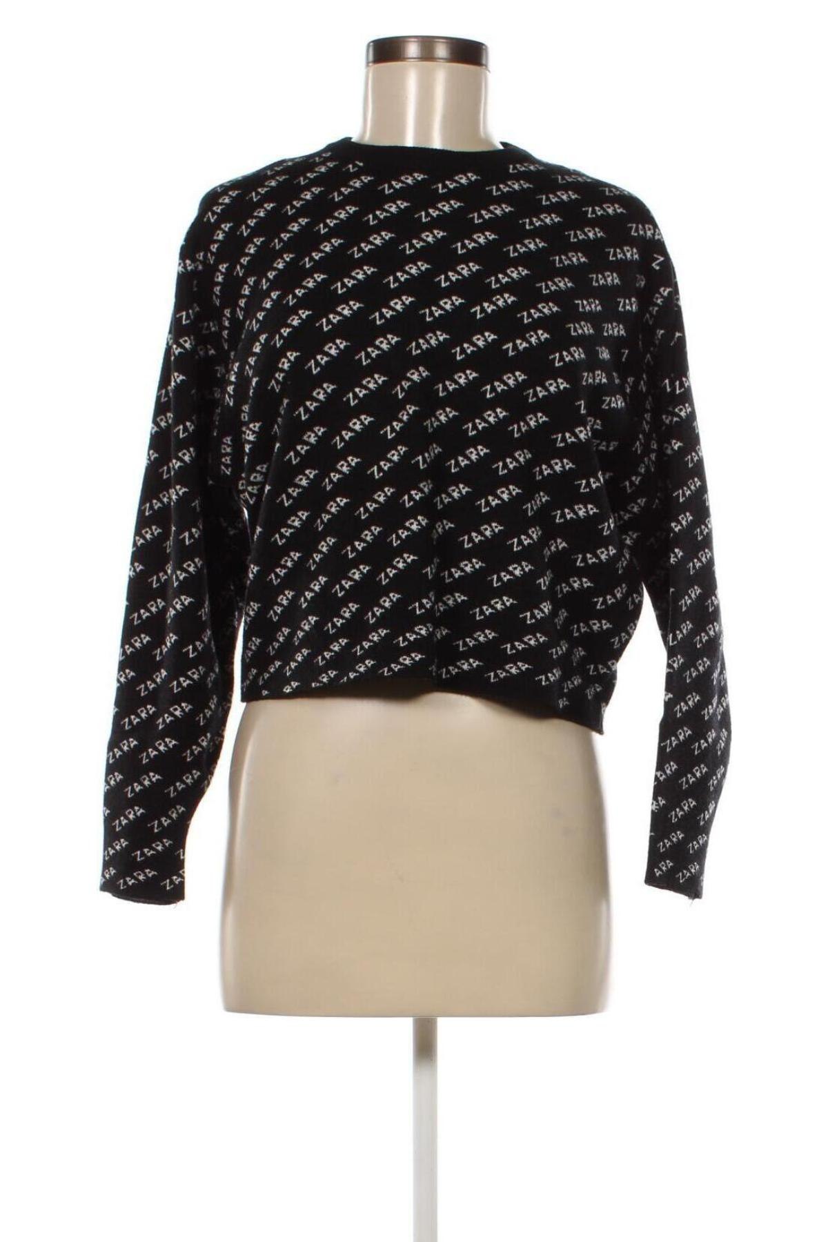 Дамски пуловер ZAPA, Размер S, Цвят Черен, Цена 8,16 лв.
